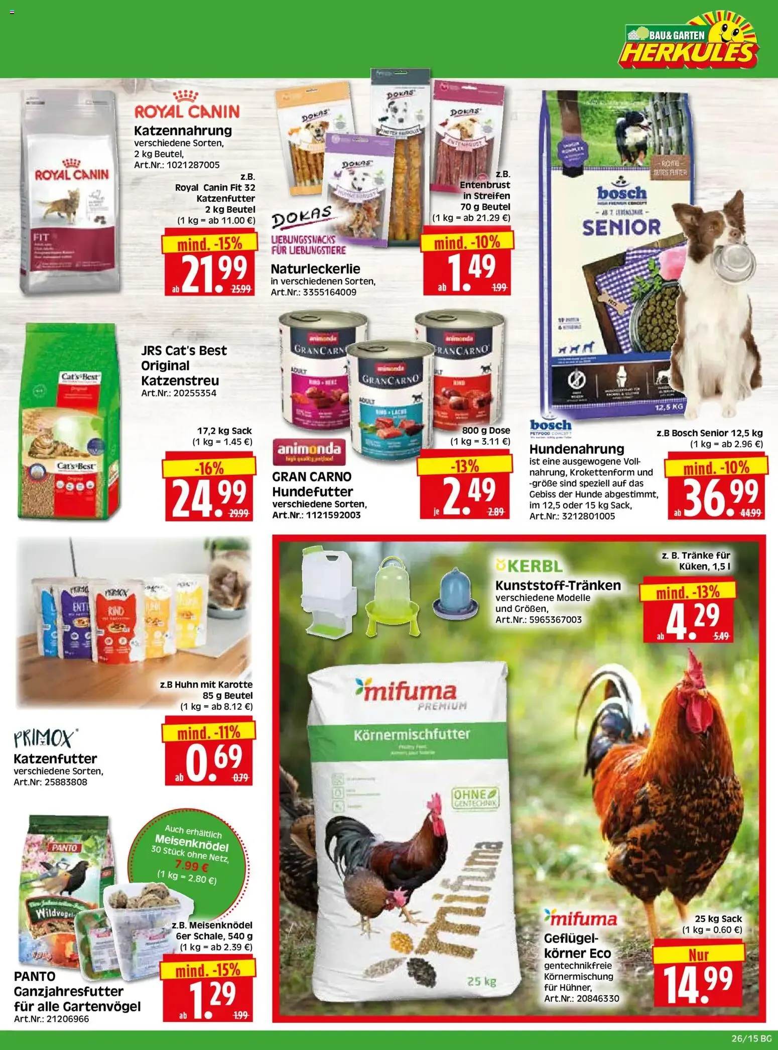 HERKULES Bau & Garten (ab 22.06.2026) zum Blättern von 22. Juni bis 27. Juni 2026 - Prospekt seite 15