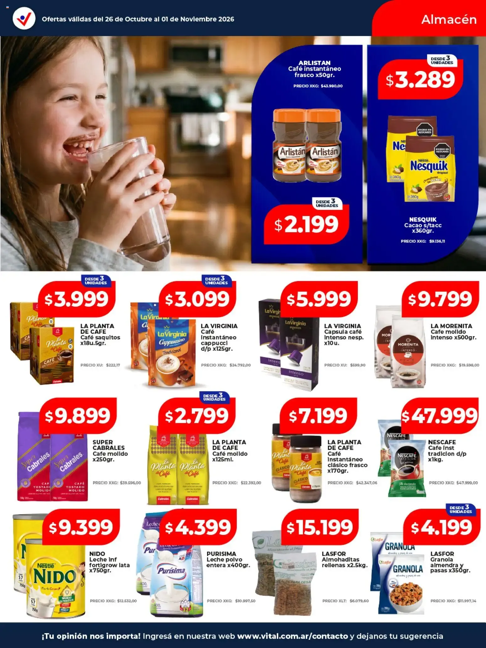 Ofertas de Vital - Ofertas || del 26/10/2026 - 01/11/2026 || Catálogo 26 de octubre al 1 de noviembre 2026 - Página 19 del catálogo