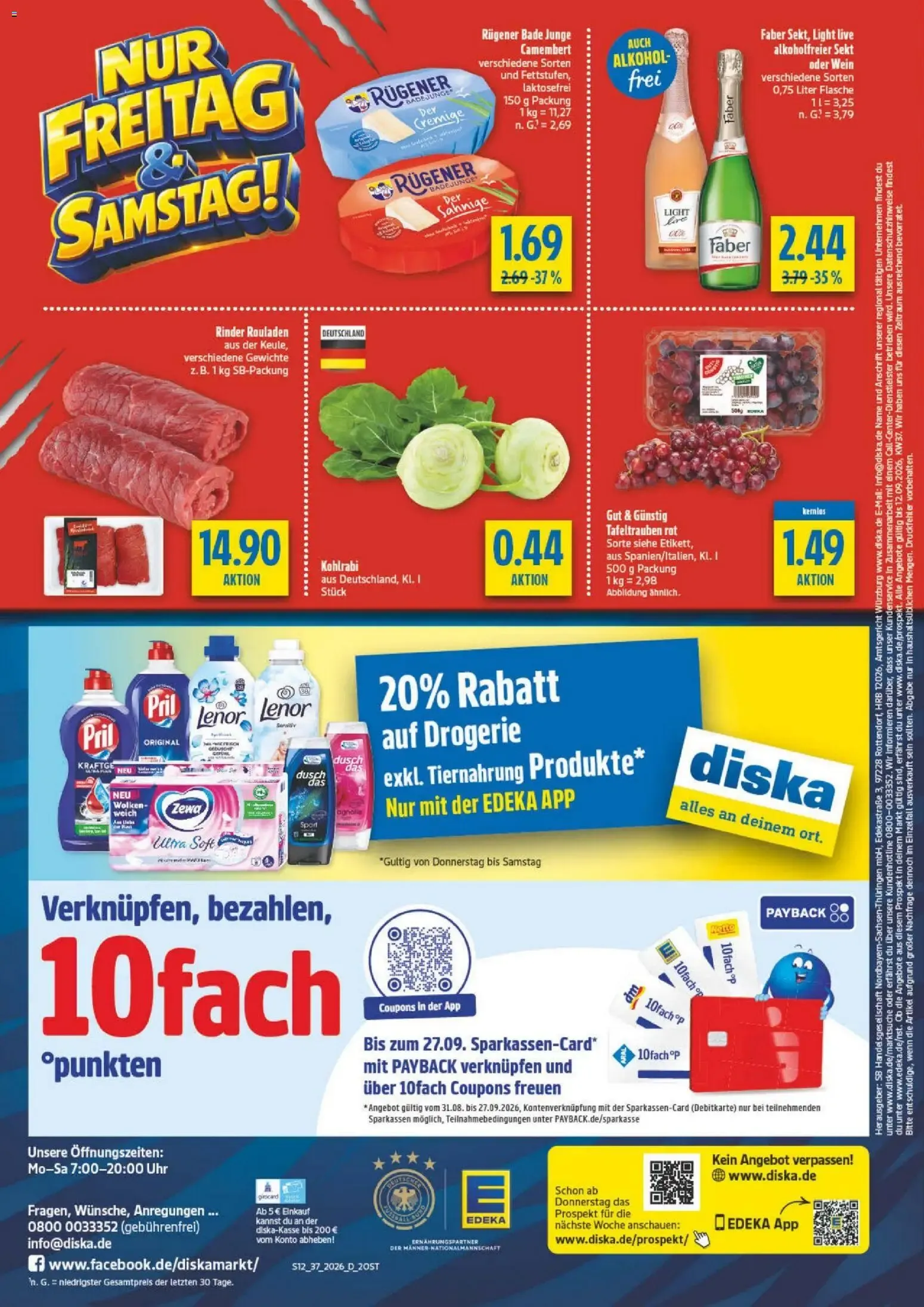 Diska Prospekt (ab 07.09.2026) zum Blättern von 7. September bis 12. September 2026 - Prospekt seite 12