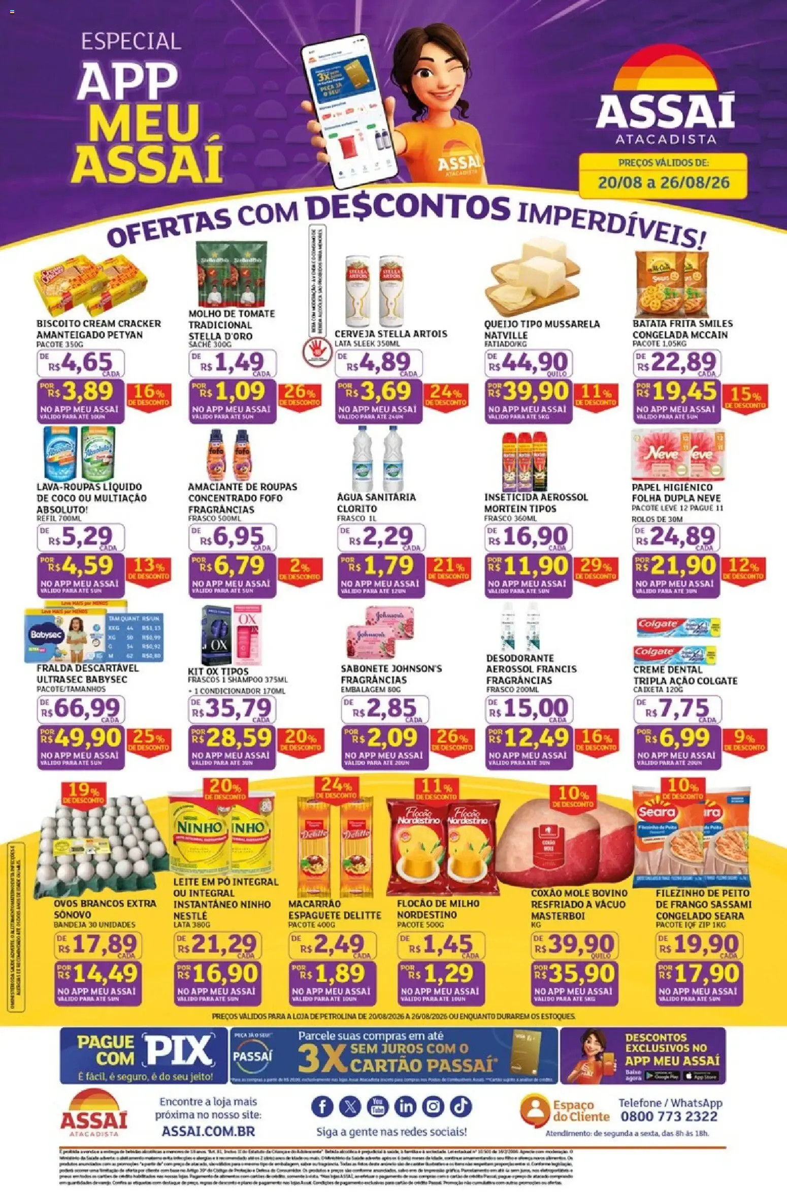 Encarte de Assaí Atacadista ofertas - PE de 20/08/2026 | Promoções Online 20 de agosto até 26 de agosto 2026 - Pagina 1