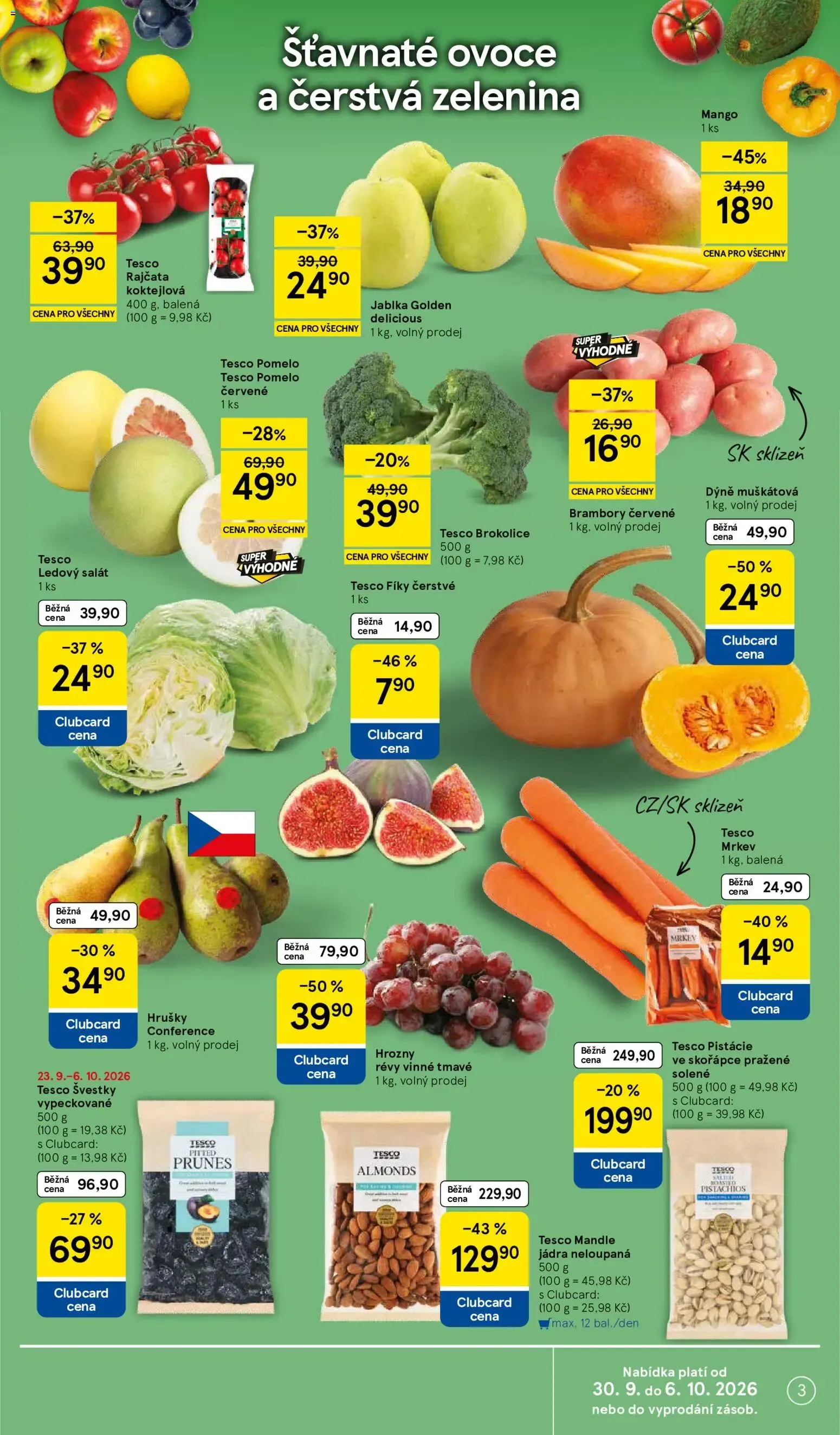Tesco leták na tento + příští týden 30.09.2026 - 30. září 6. října 2026 - Page 3