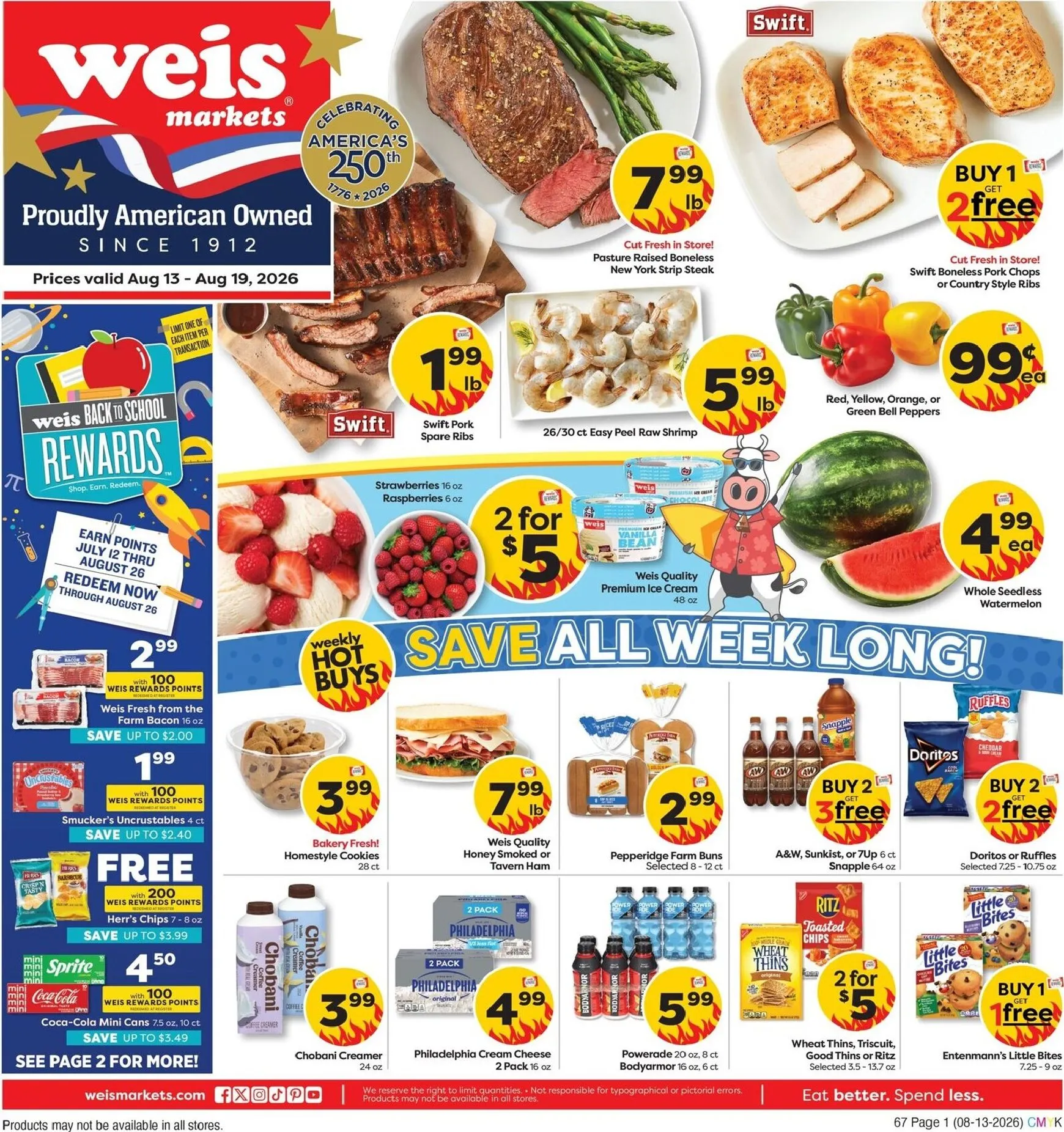 Weekly ad Weis Price Lock: Extended Savings on 1,000's of items from August 13 to September 9 2026 - Page 4