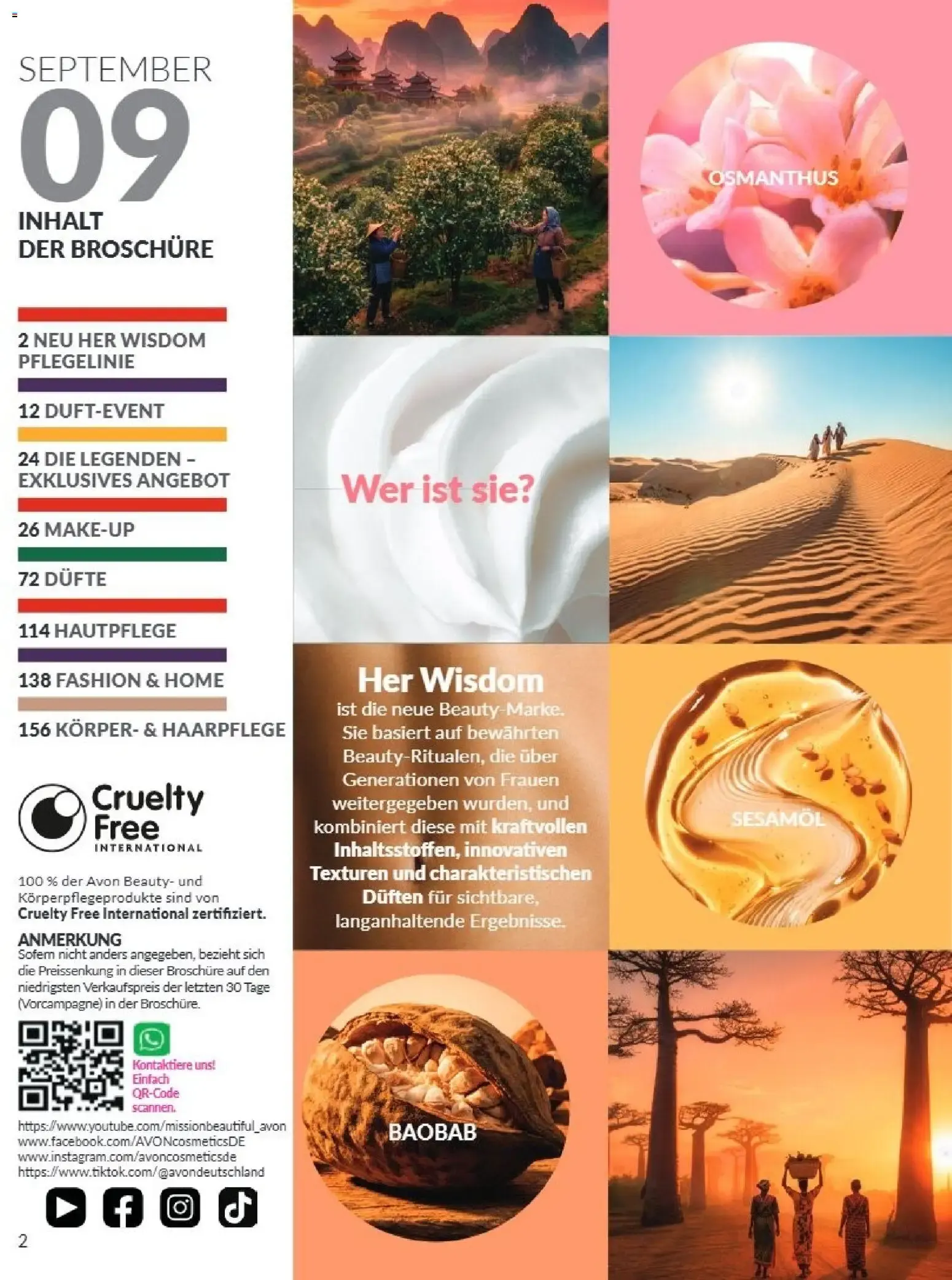 AVON Broschüre September 2026 von 1. September bis 30. September 2026 - Prospekt seite 2