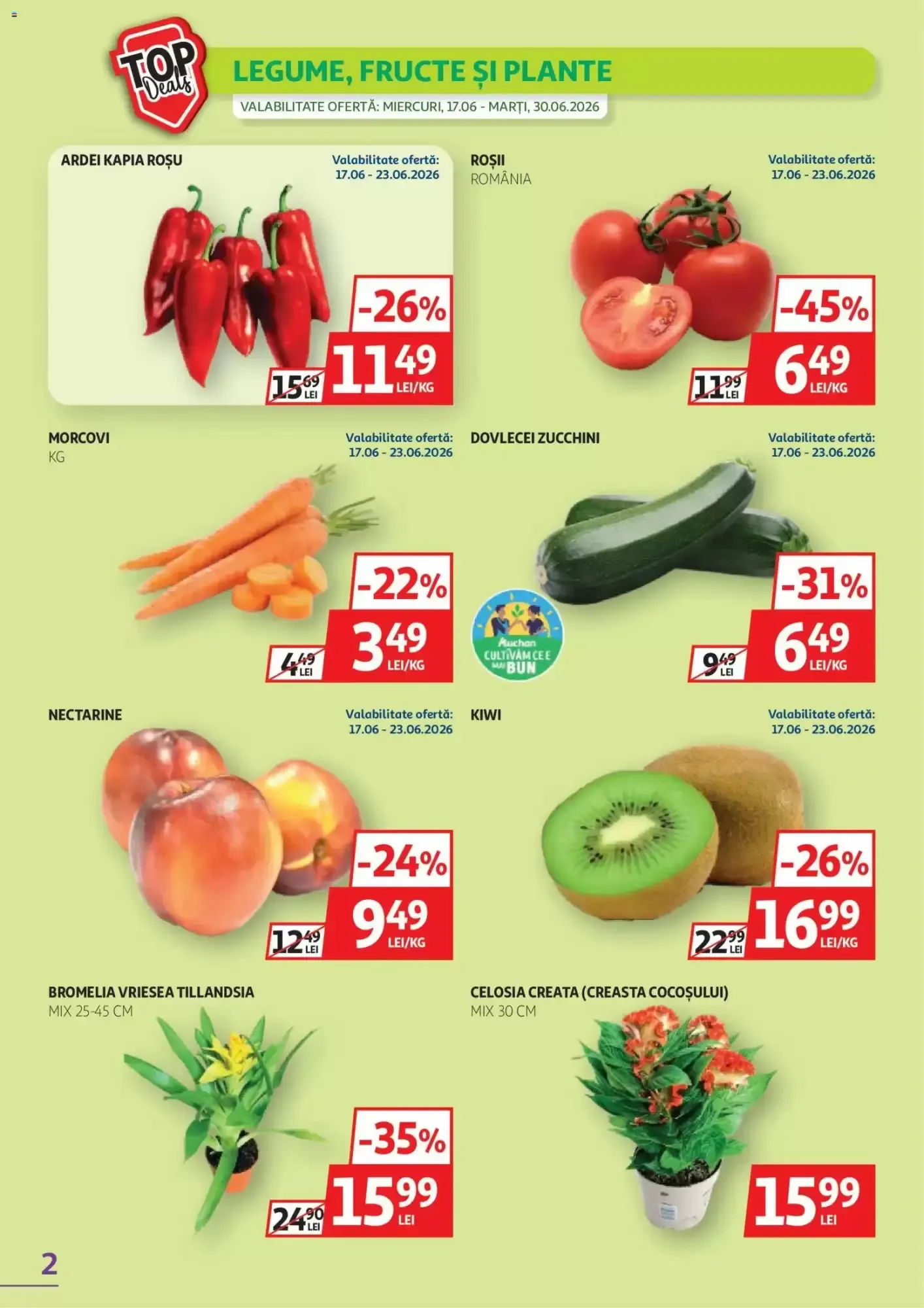 Catalog Auchan: 20 Aniversario y Ofertas Diarias de la 17 iunie până la 30 iunie 2026 - Revista Pagina 2
