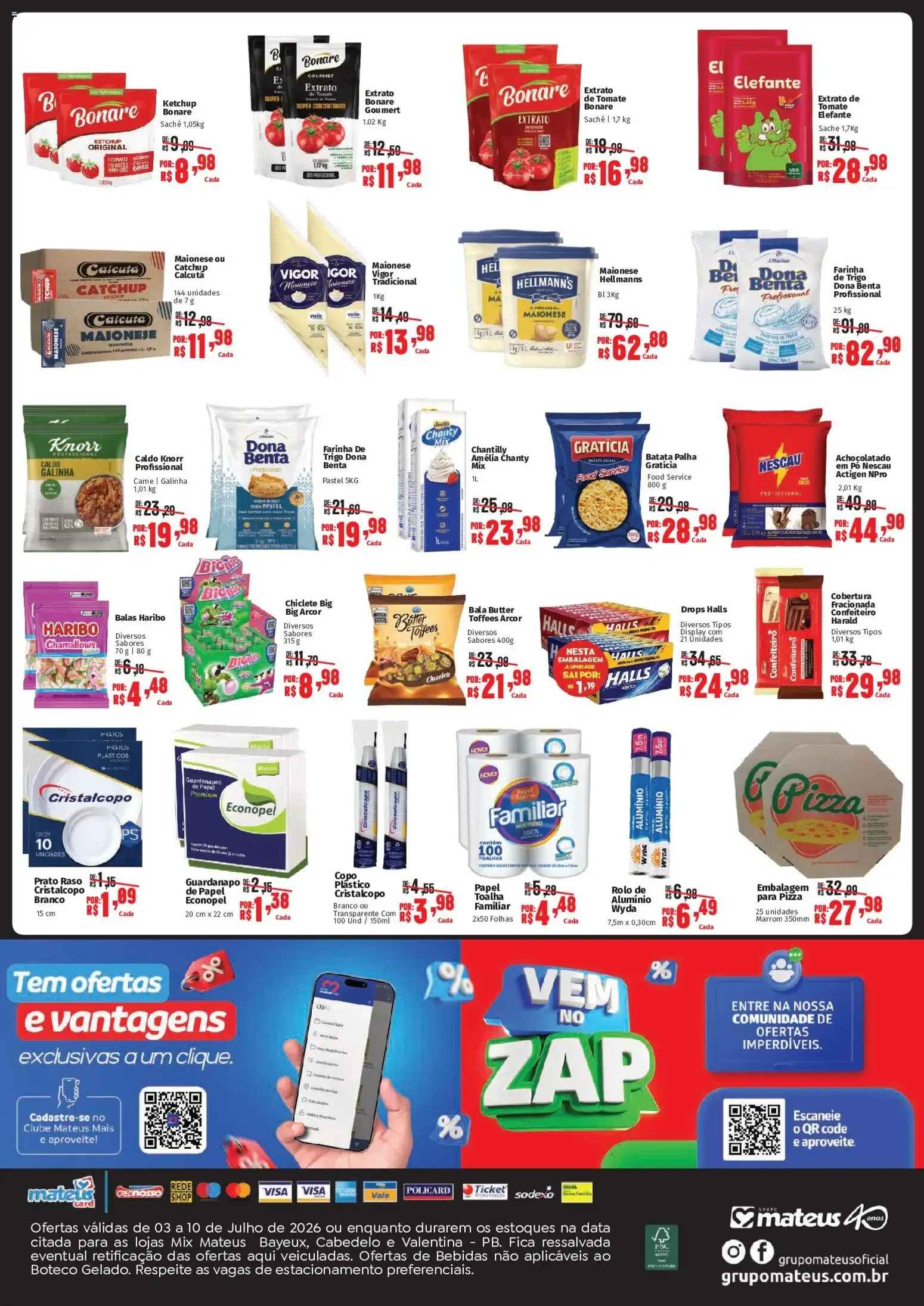 Encarte de Festival da Pizza Mix Mateus 3 de julho até 10 de julho 2026 - Pagina 2