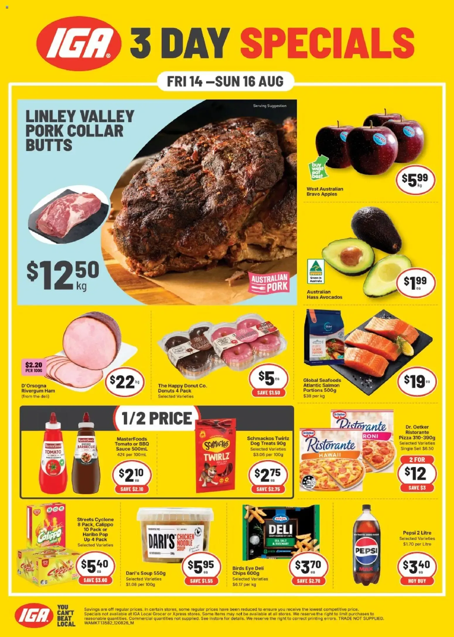IGA 3 DAY SPECIALS - Catalogue valid from 14 August to 16 August 2026 - page 1