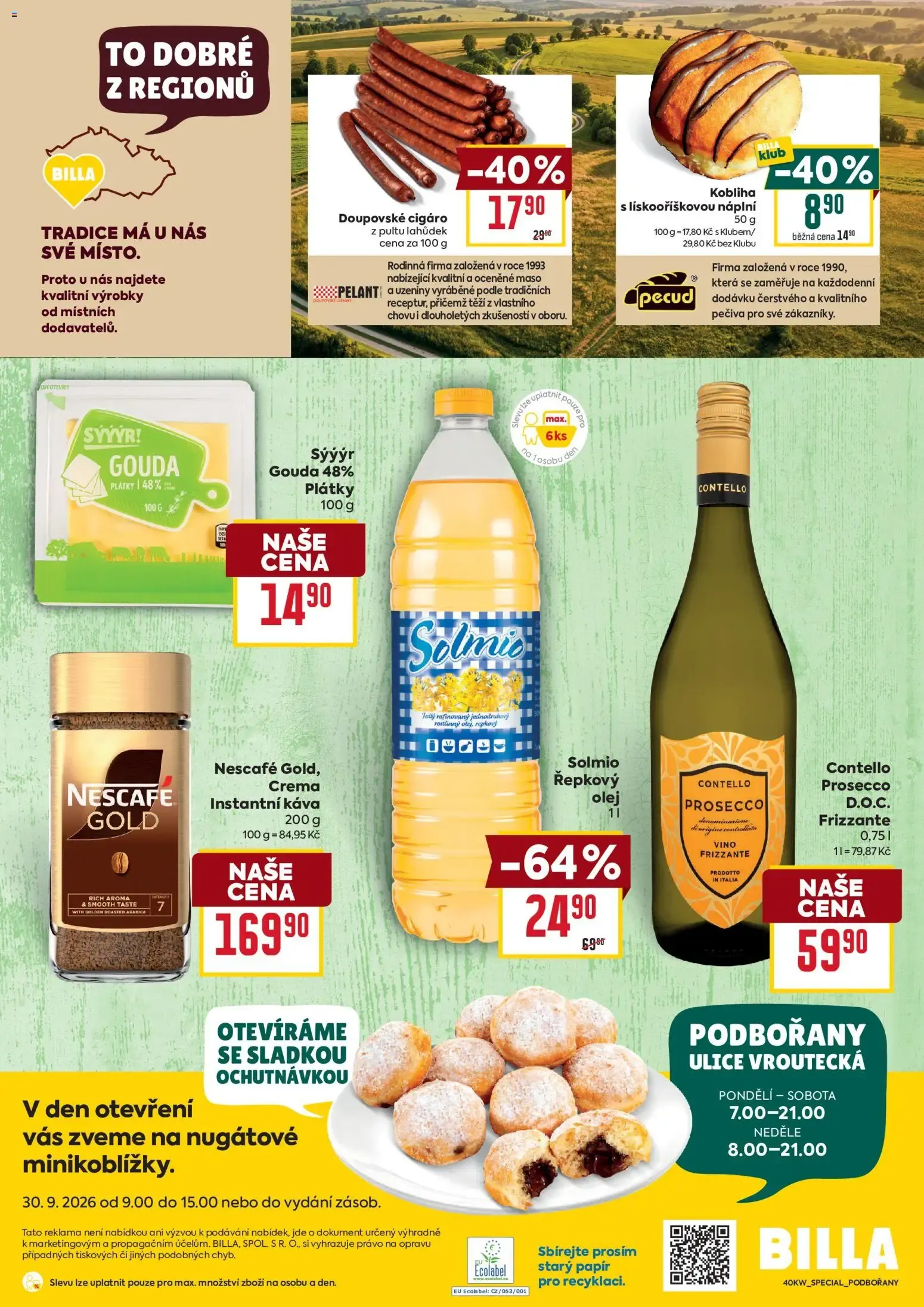Billa - Gran Apertura Podbořany y Ofertas - 30. září 13. října 2026 - Page 4