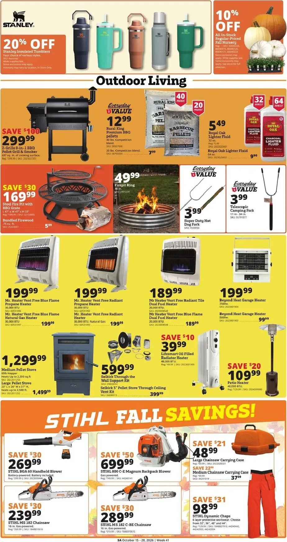 Weekly promotion Current Rural King - Pet-O-Ween leaflet valid from Thursday 10/15/2026 to Wednesday 10/28/2026 spanning from October 15 to October 28 2026 - Page 5 for Catalogue 365