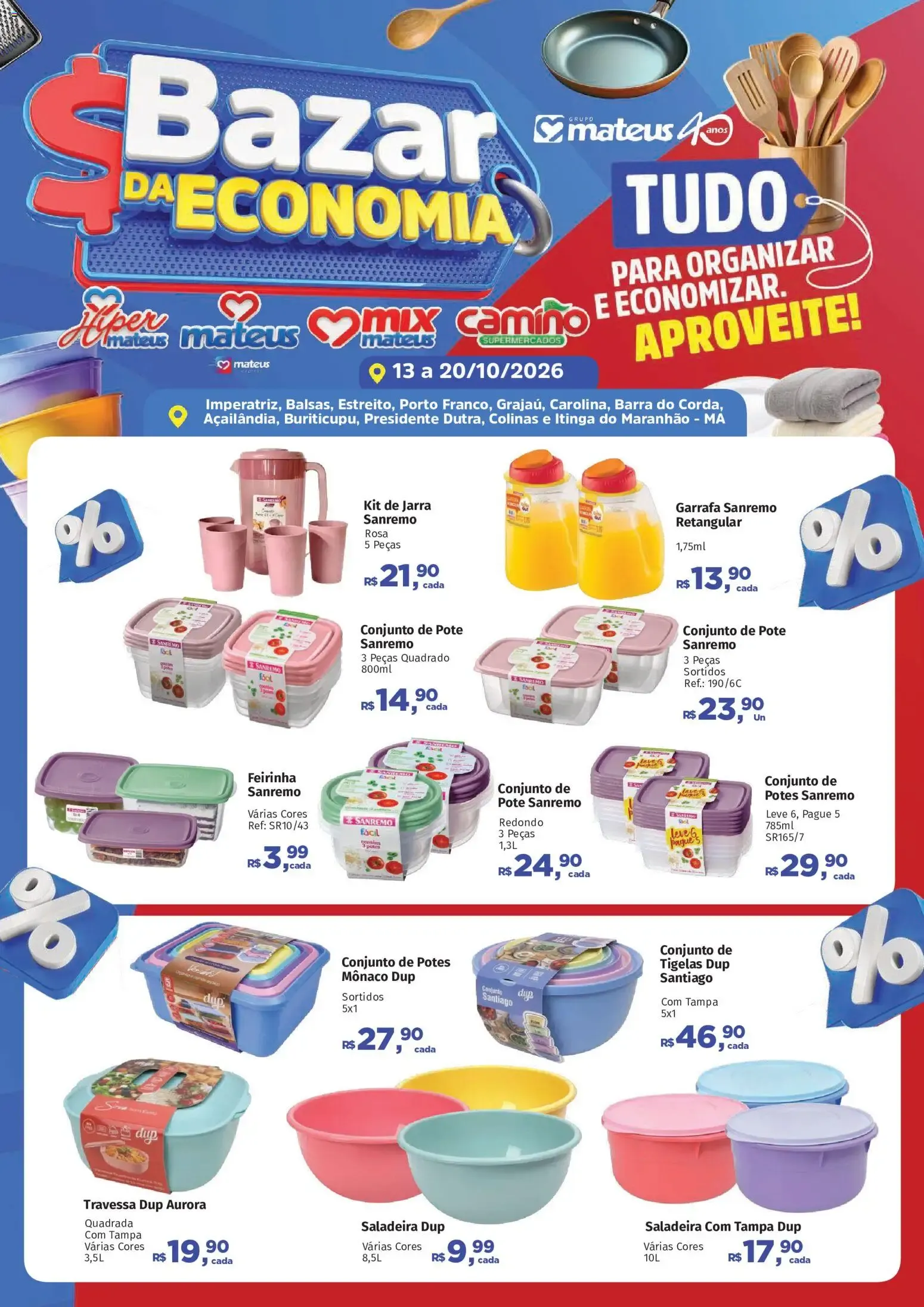 Encarte de Bazar da Economia Mateus 13 de outubro até 20 de outubro 2026 - Pagina 1