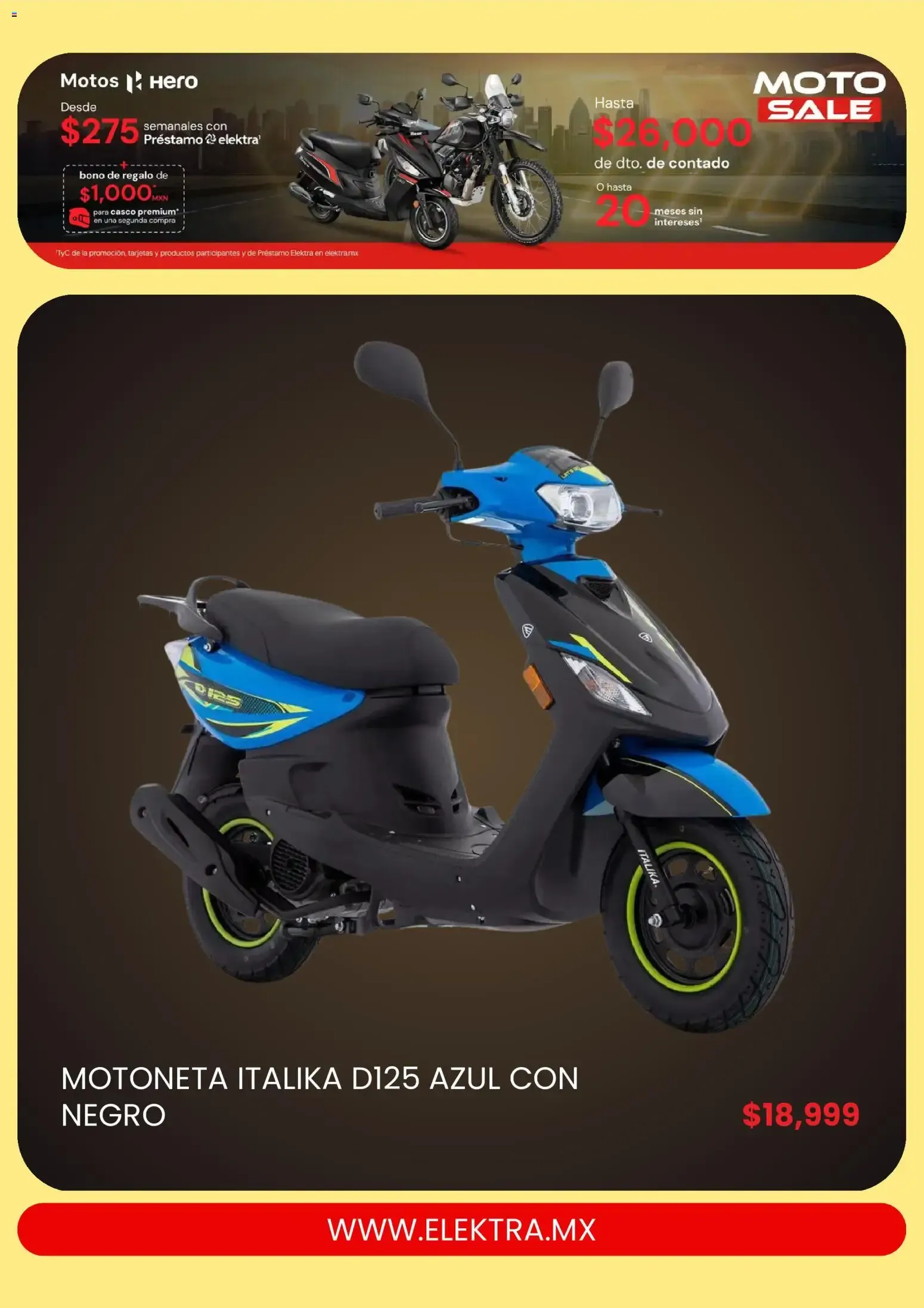 Catálogo de MOTO SALE de Elektra 26 de septiembre al 24 de octubre 2026 - Pagina 5