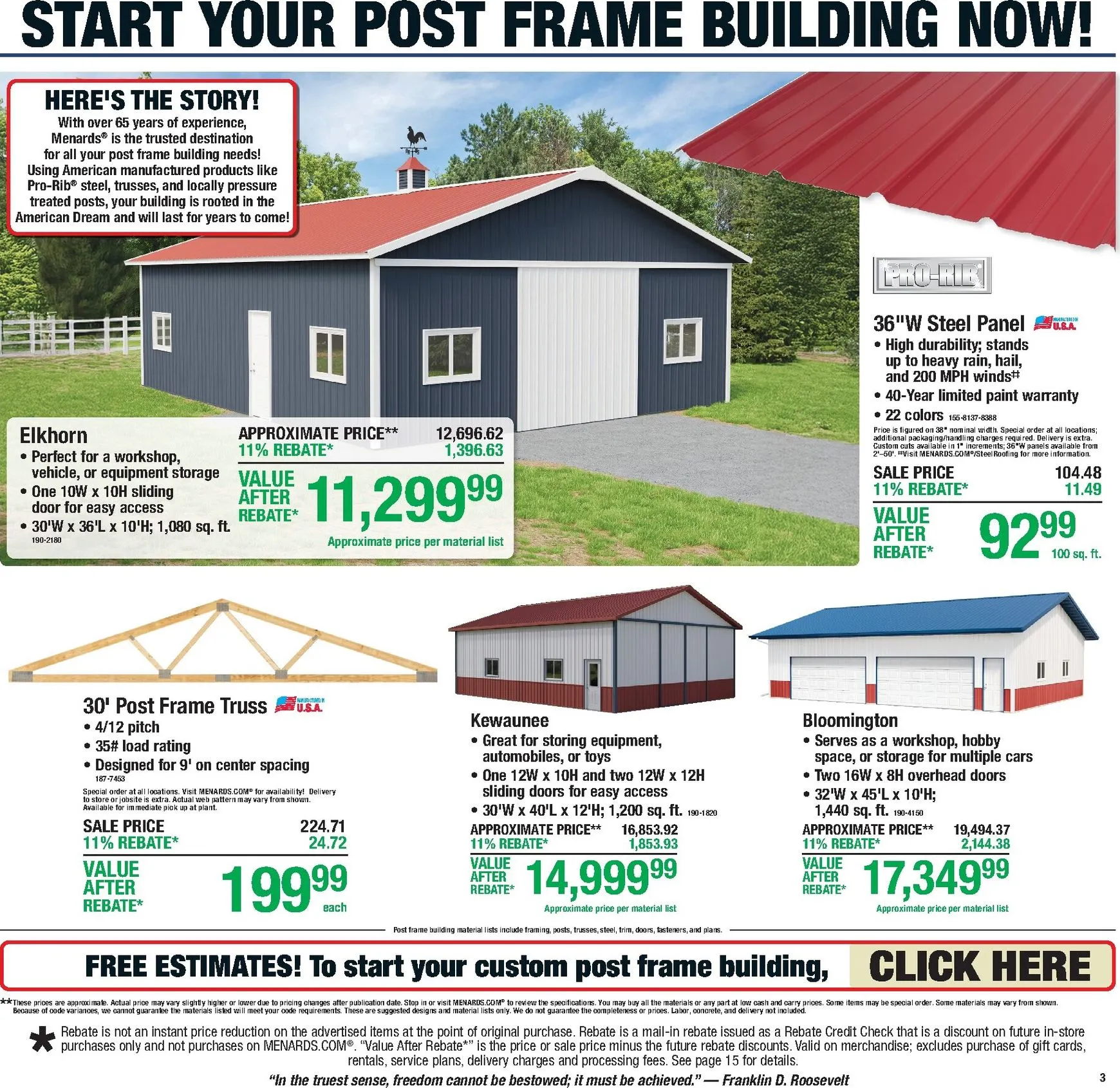 Weekly ad Current Menards - 11% Rebate Sale leaflet valid from Thursday 06/25/2026 to Sunday 07/05/2026 from June 25 to July 5 2026 - Page 5