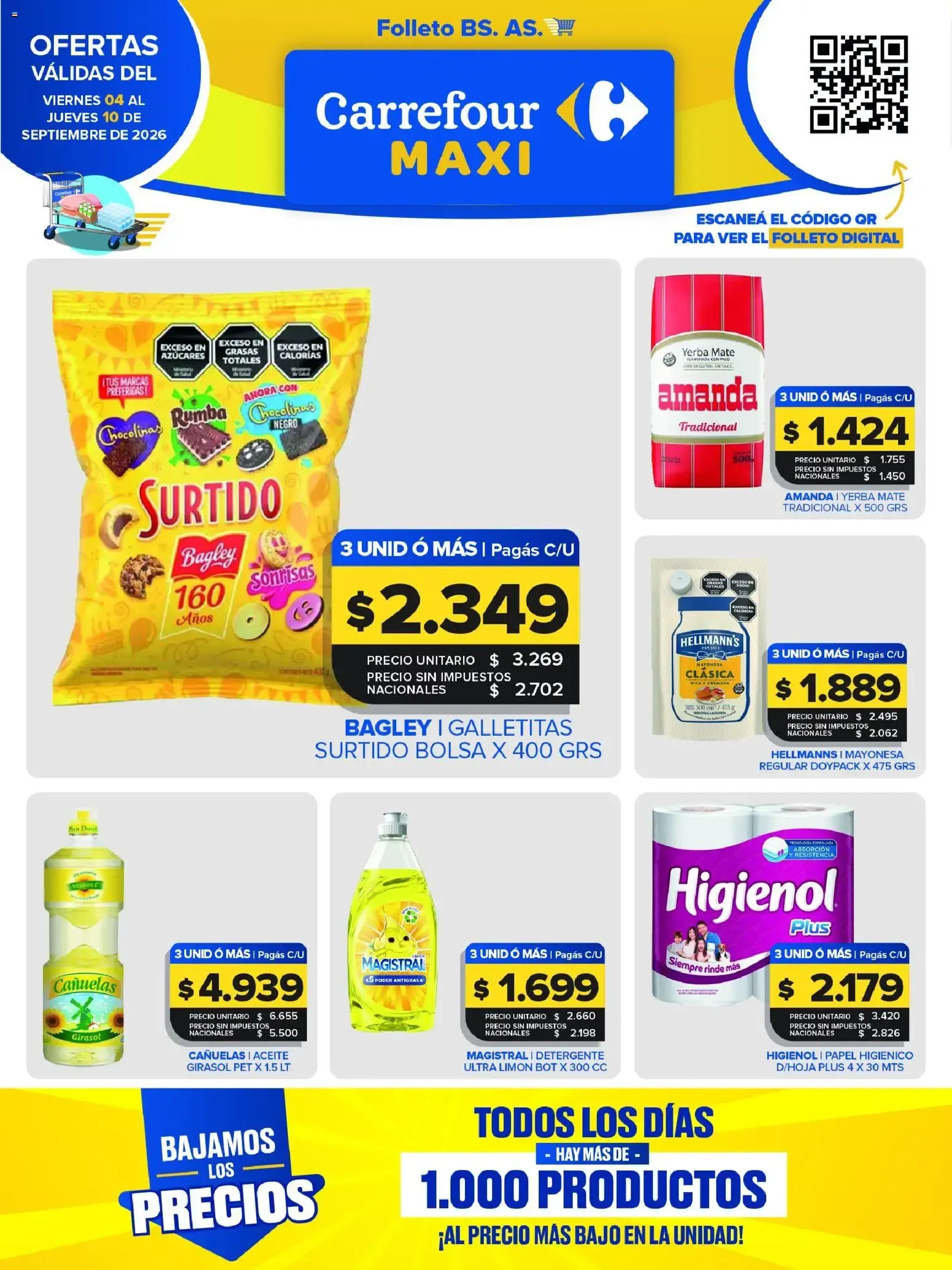 Ofertas de Carrefour Maxi catálogo del 04/09/2026 - 10/09/2026 4 de septiembre al 10 de septiembre 2026 - Página 1 del catálogo
