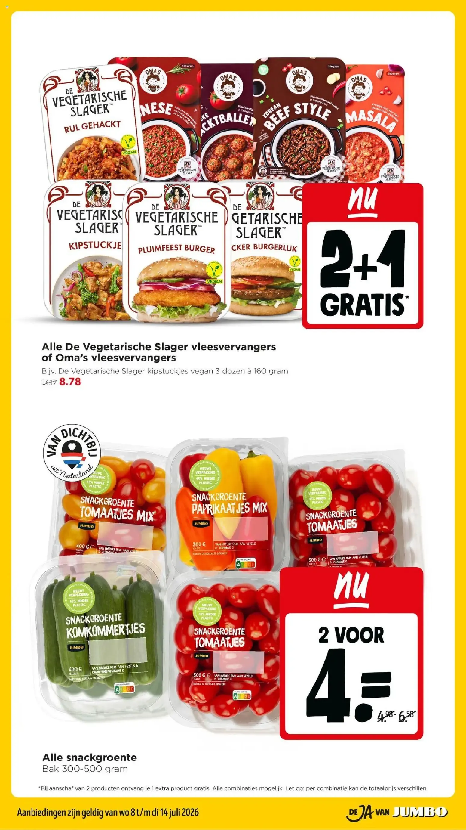 Jumbo: Campina Langlekker 2+3 GRATIS - Nóg meer voorraad pakken van 8 juli tot 14 juli 2026 - Folder pagina 16