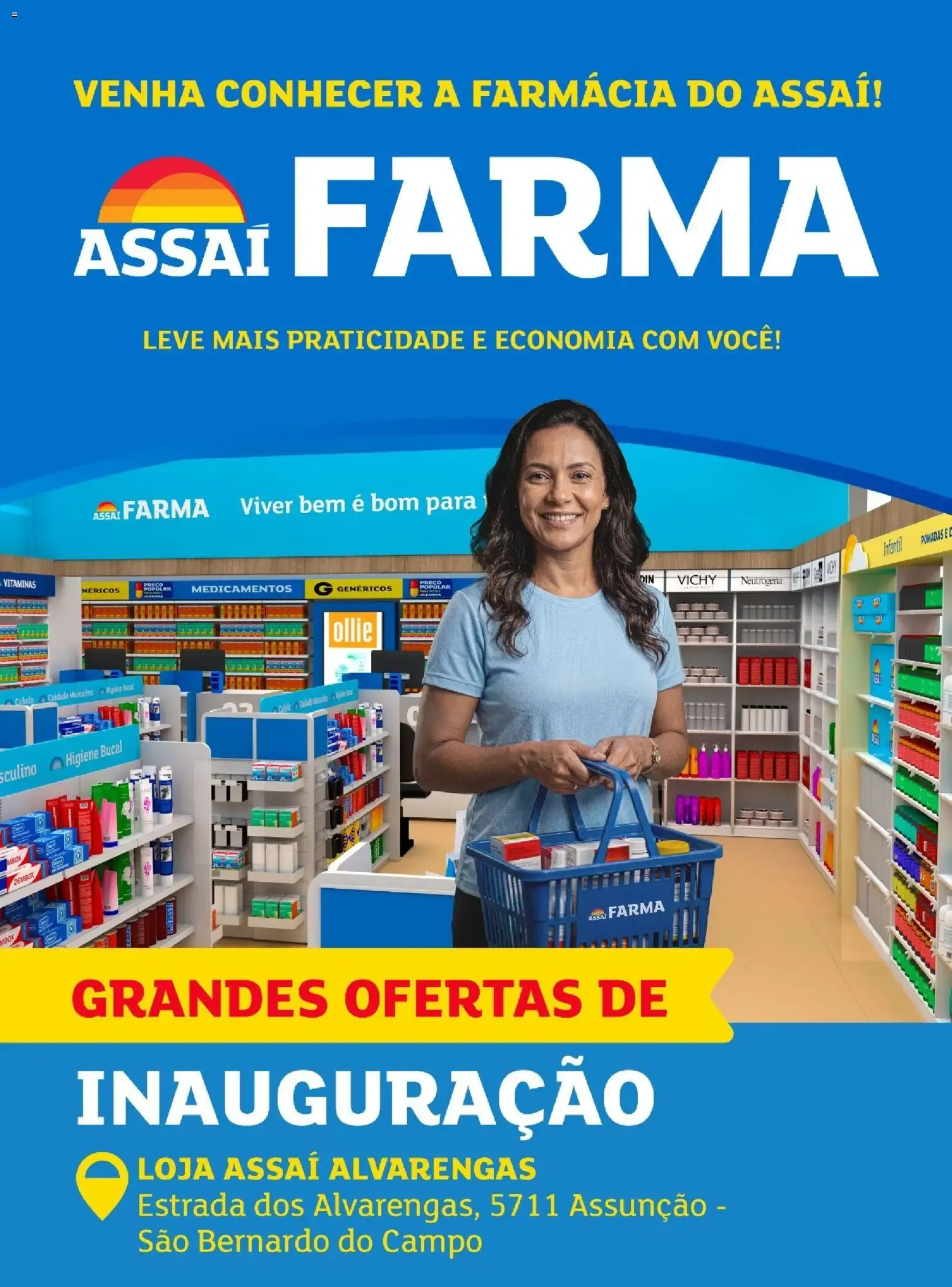 Encarte de Assaí Farma - Grandes Ofertas de Inauguração Loja Assaí Alvarengas 1 de outubro até 31 de outubro 2026 - Pagina 1