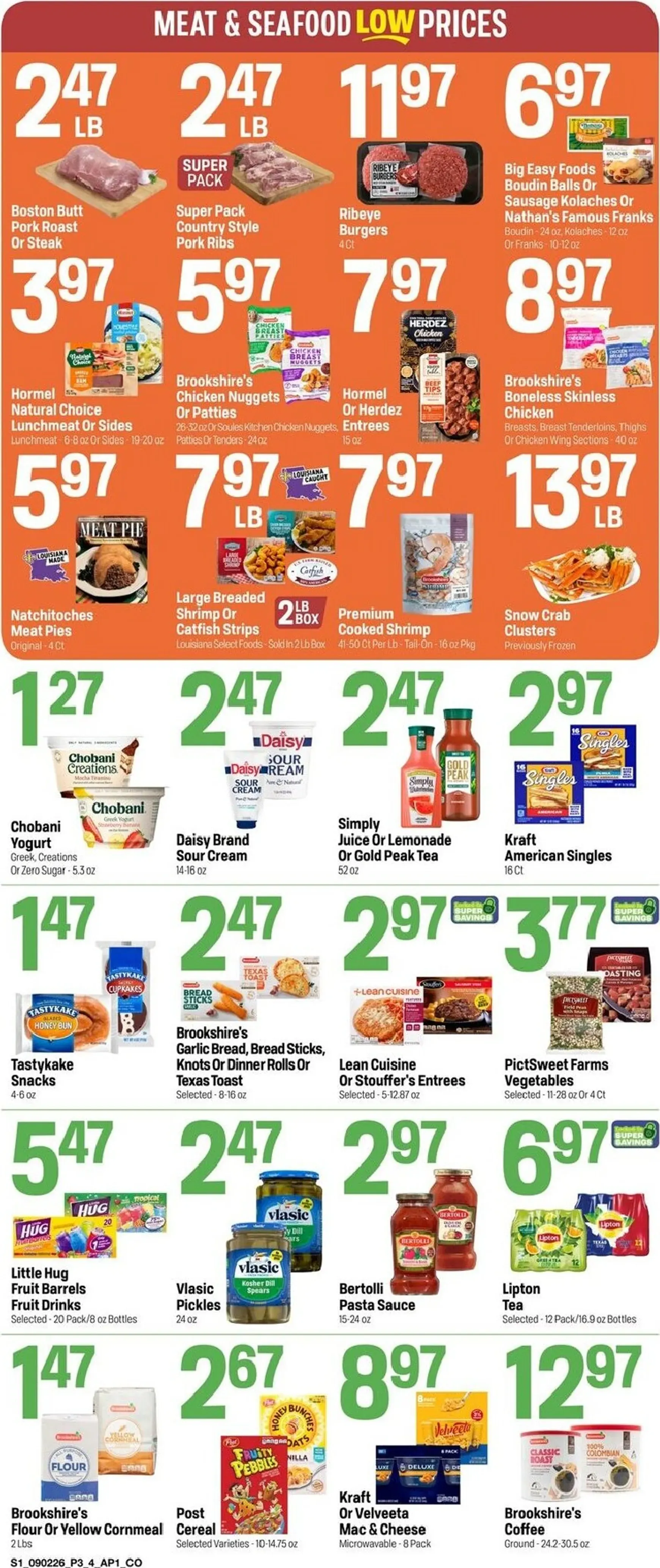 Weekly promotion Current Super 1 Foods leaflet valid from Wednesday 09/02/2026 to Tuesday 09/08/2026 spanning from September 2 to September 8 2026 - Page 3 for Catalogue 365