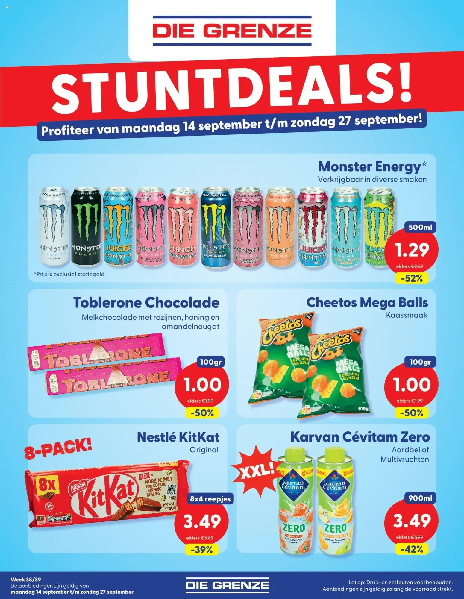 Die Grenze Stuntdeals van 14 september tot 27 september 2026 - Folder pagina 1