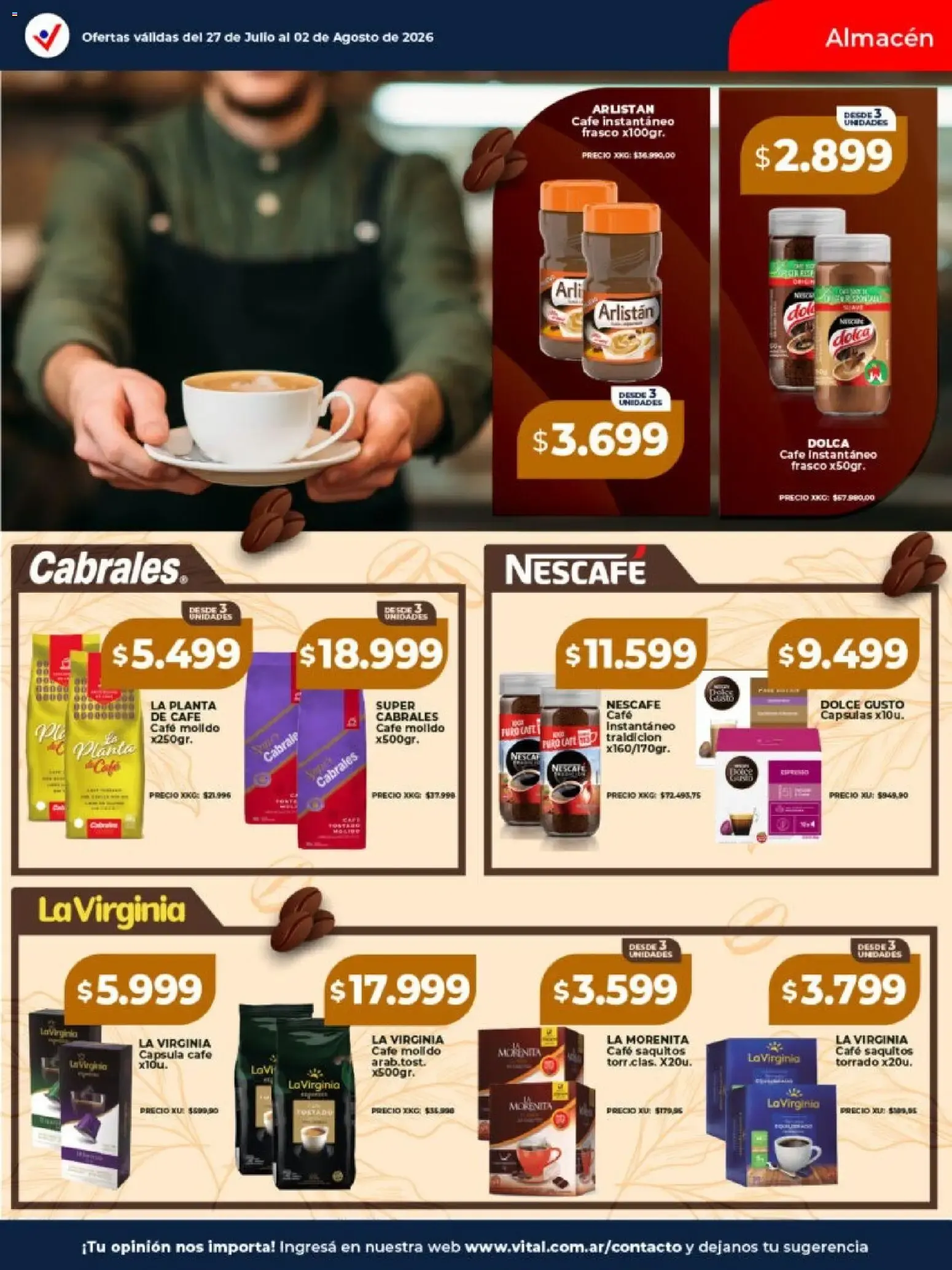 Ofertas de Vital Supermayorista - El Mayorista de Tu Ahorro 27 de julio al 2 de agosto 2026 - Página 17 del catálogo