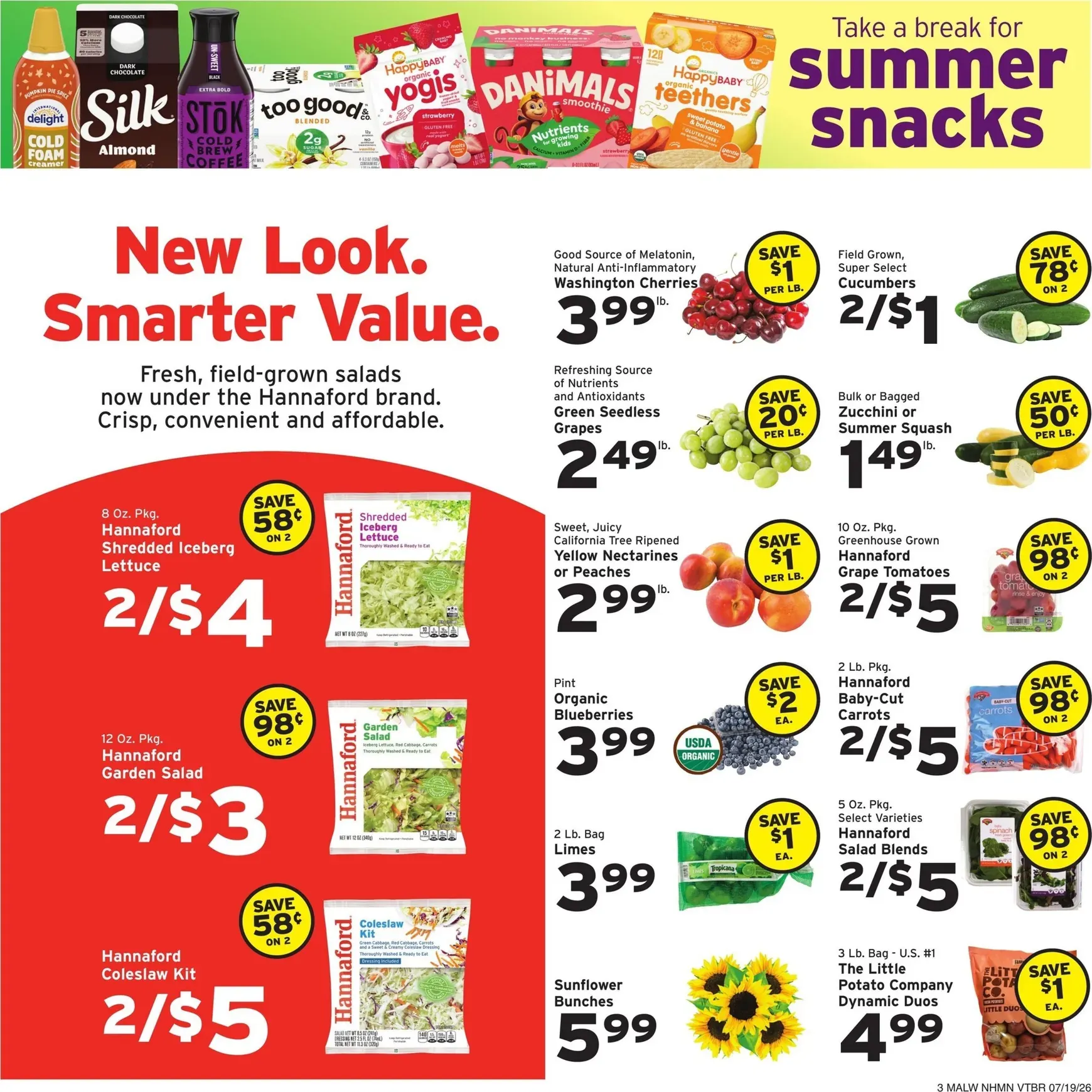 Weekly ad Current Hannaford leaflet valid from Sunday 07/19/2026 to Saturday 07/25/2026 from July 19 to July 25 2026 - Page 3