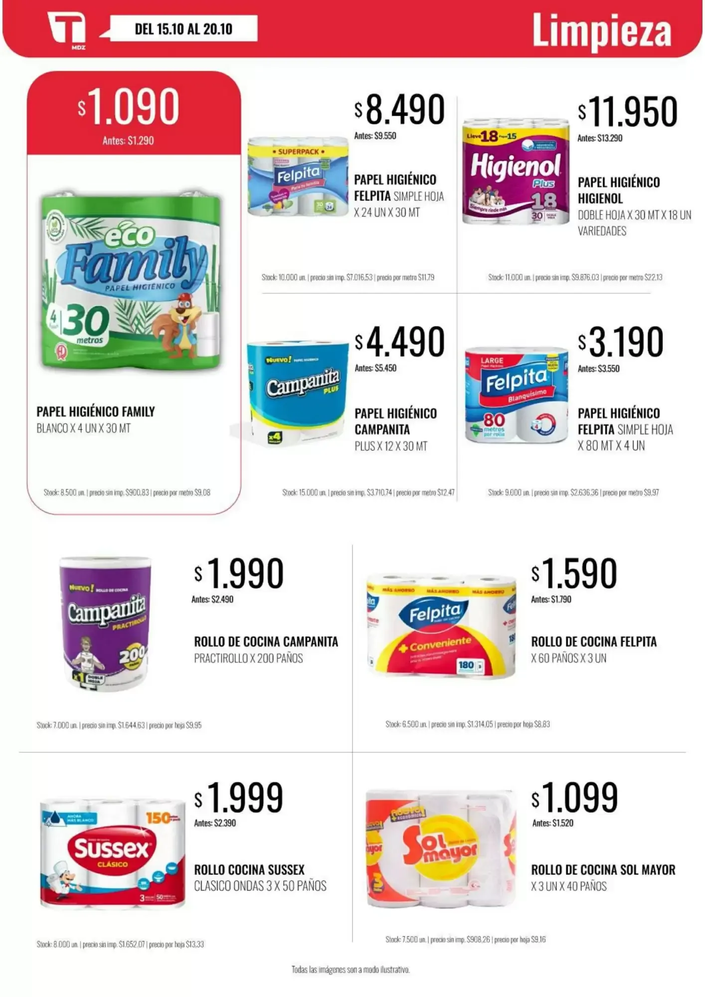 Ofertas de Catálogo de Ofertas Tadicor Mayorista - Minorista 15 de octubre al 20 de octubre 2026 - Página 9 del catálogo