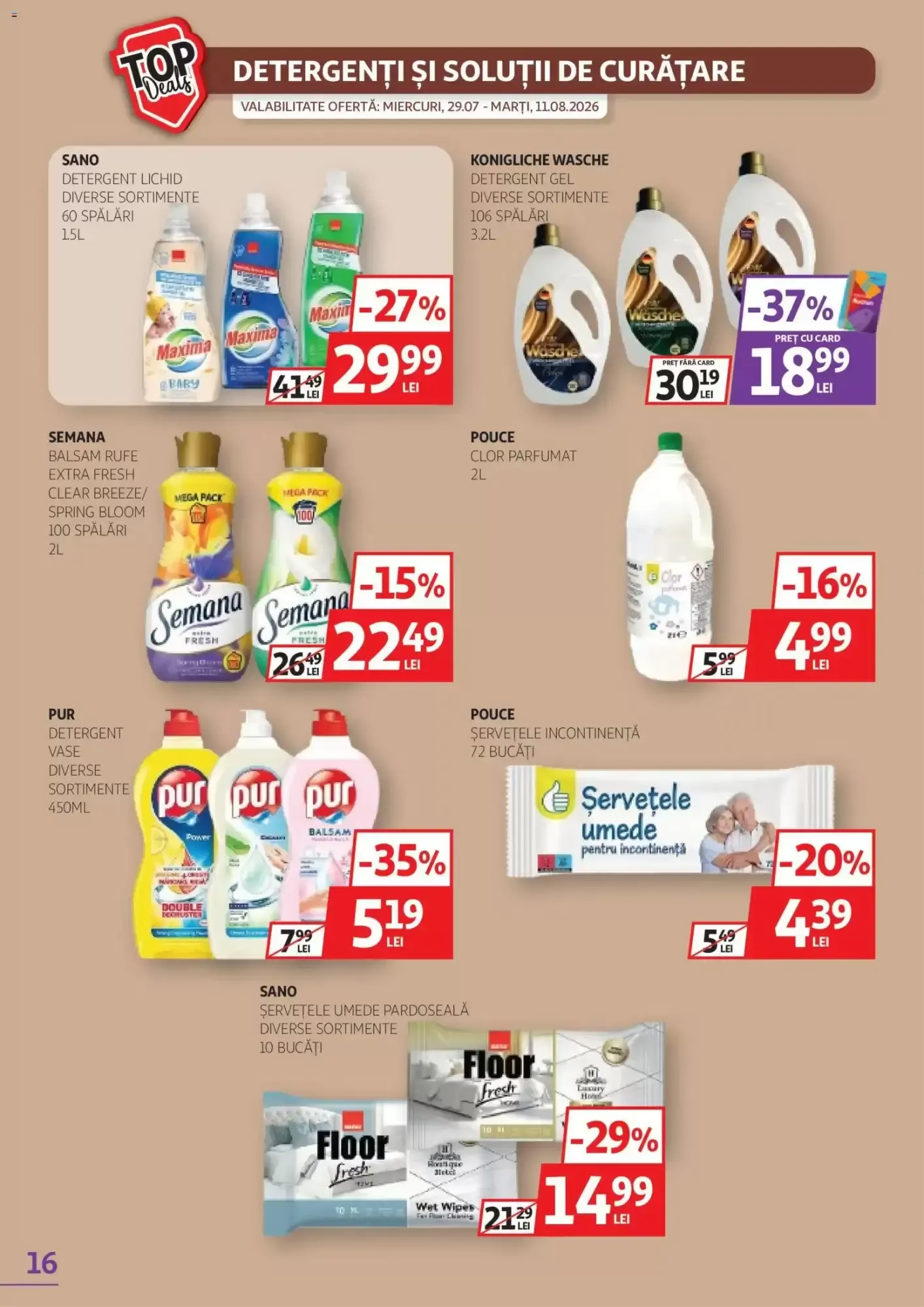 Catalog Catalog Auchan de la 29 iulie până la 11 august 2026 - Revista Pagina 16