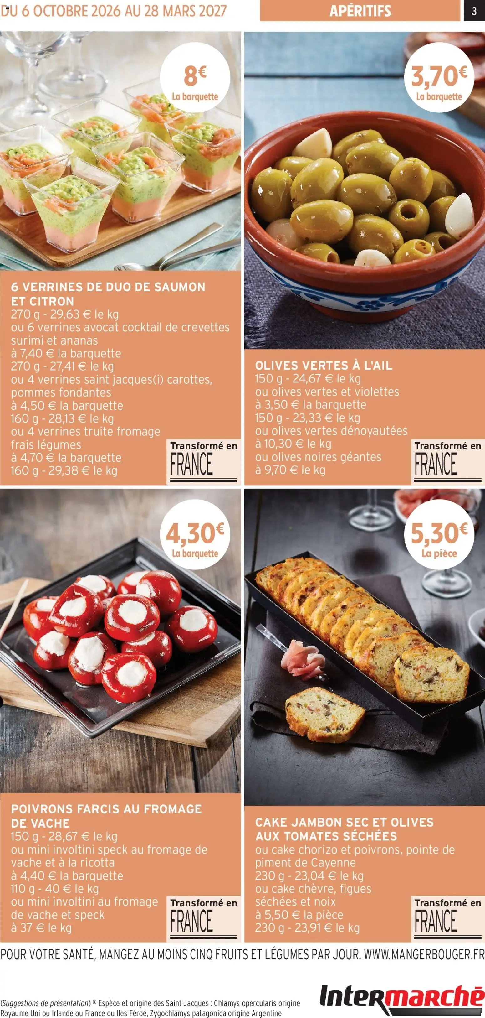 Intermarché - Les menus traiteur automne/hiver à partir du 06/10/2026 - promo en ligne du 6 octobre au 28 mars 2027 - Catalogue page 3