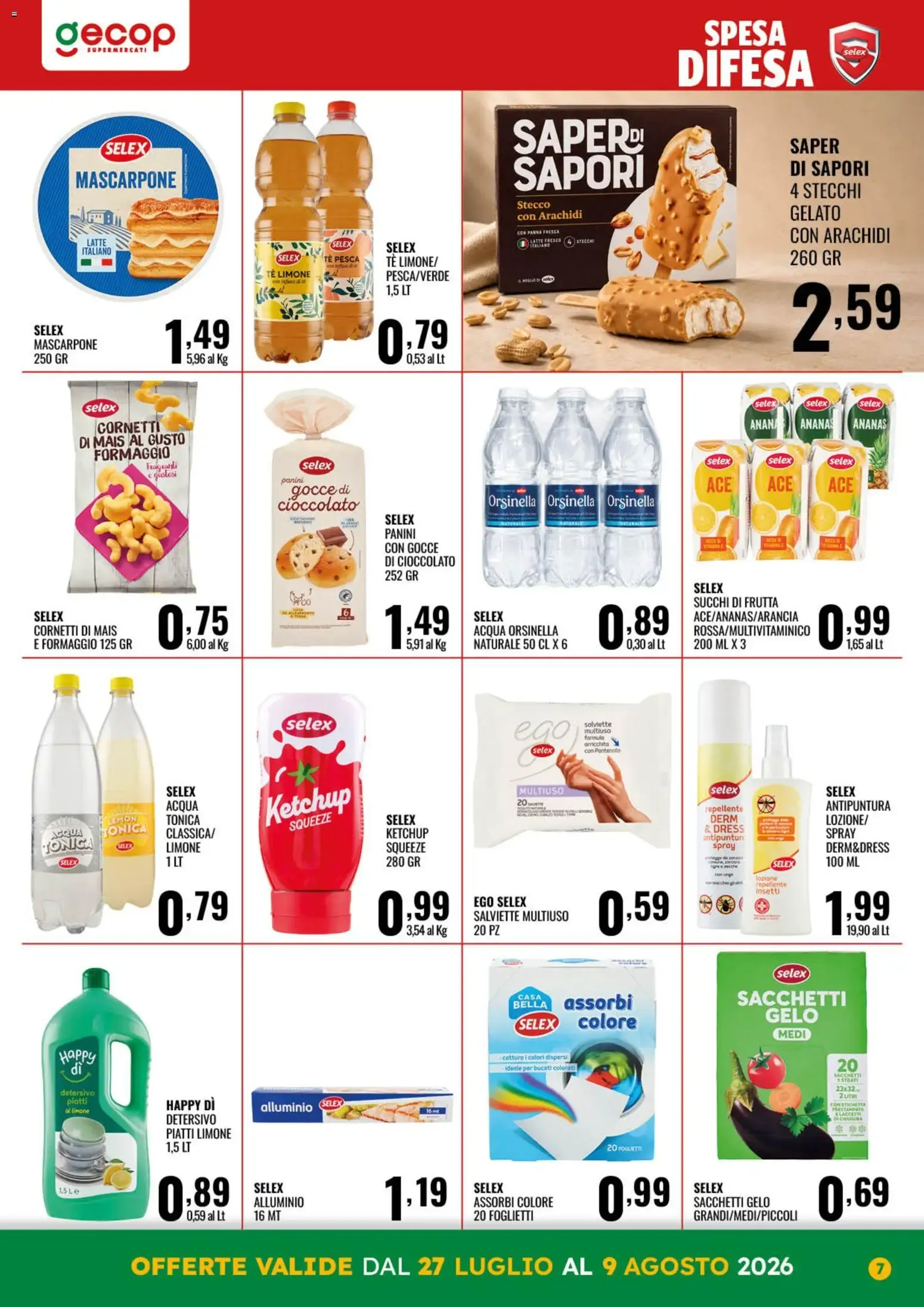 Nuovo GECOP volantino dal 27/07/2026 > offerte anteprima 🛍️ da 27 luglio a 9 agosto di 2026 - Pagina del volantino 7