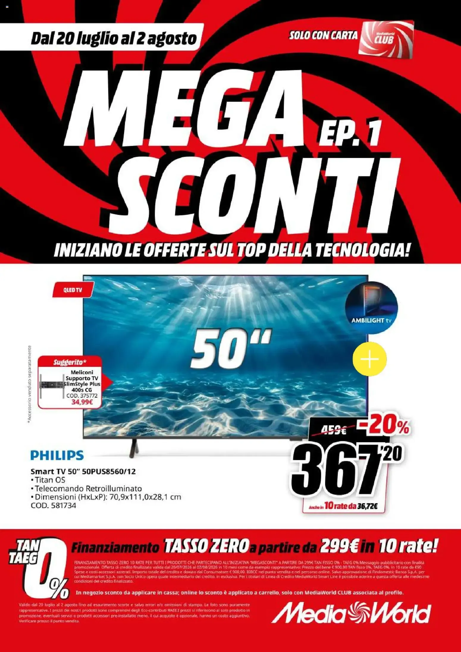 Nuovo Media World volantino Sconti dal 20/07/2026 > offerte anteprima 🛍️ da 20 luglio a 2 agosto di 2026 - Pagina del volantino 6