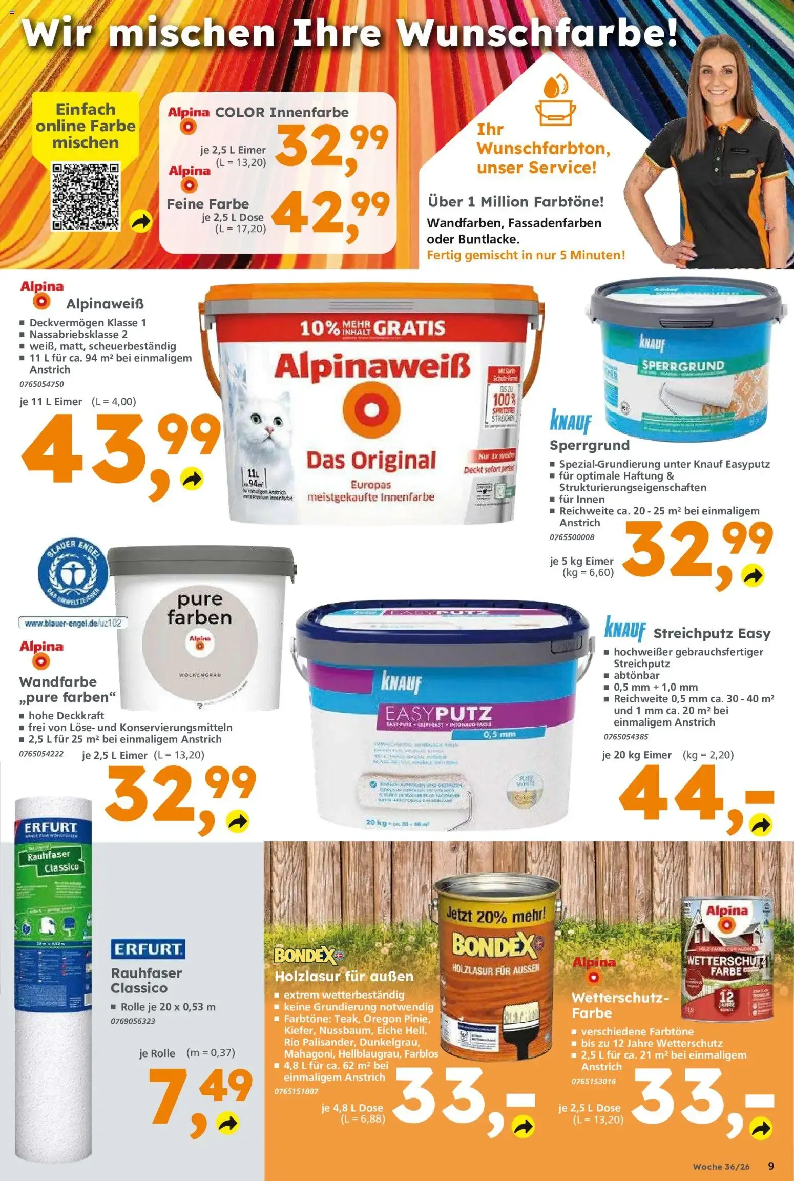 Globus Baumarkt - Aktionswoche 36/26 von 31. August bis 5. September 2026 - Prospekt seite 9