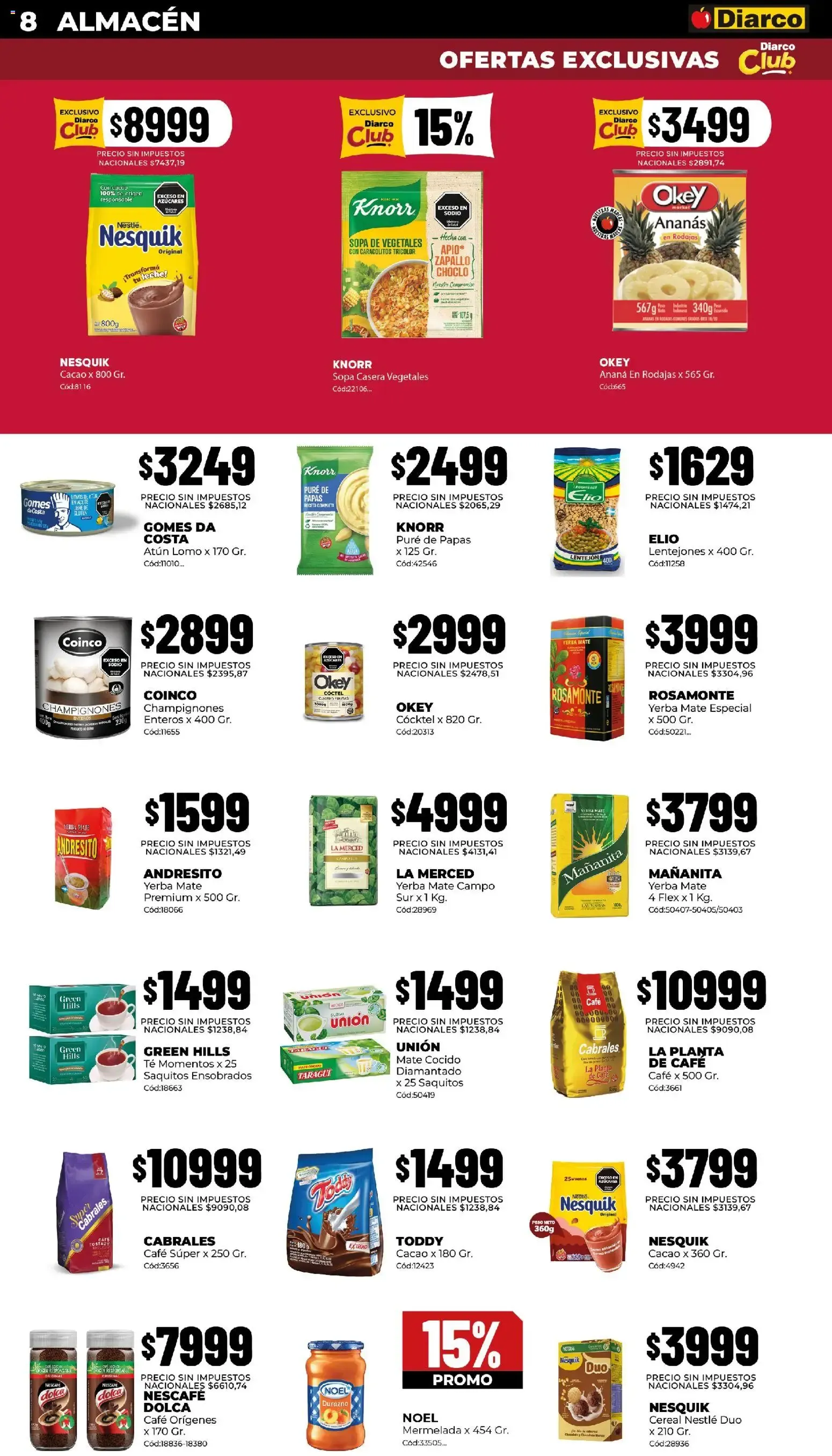 Ofertas de Diarco 14 de septiembre al 18 de septiembre 2026 - Página 8 del catálogo