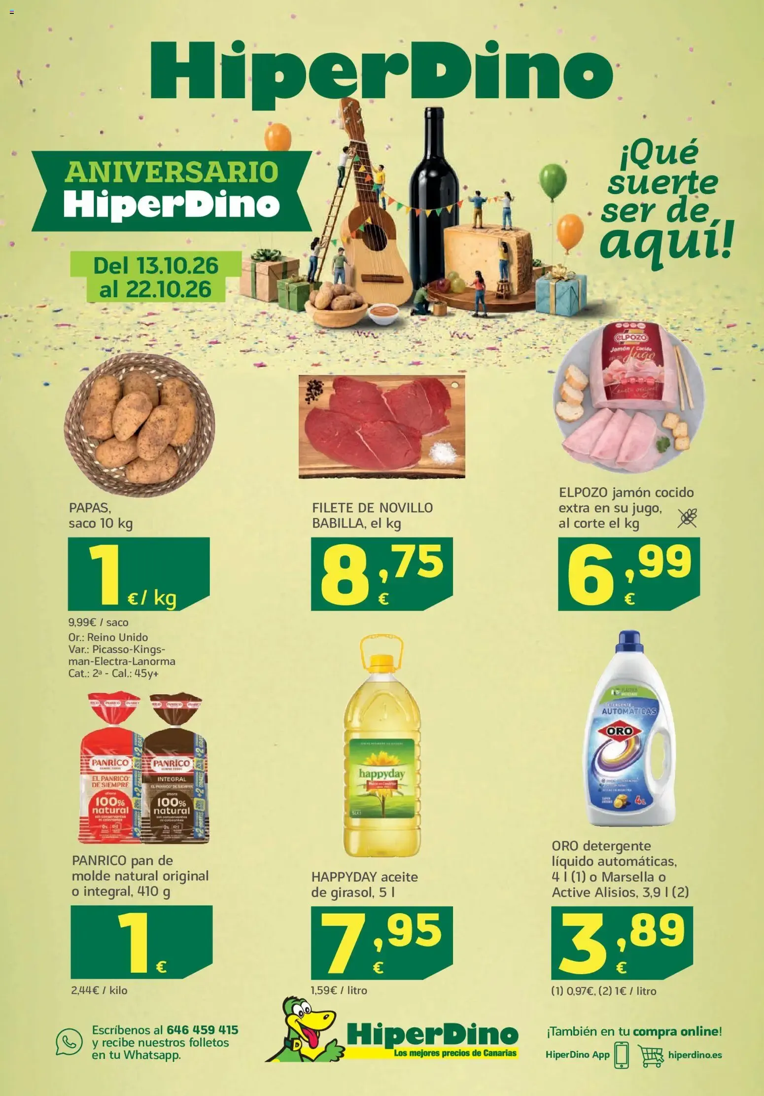 Catálogo de HiperDino Aniversario 13 de octubre al 22 de octubre 2026 - Página 1