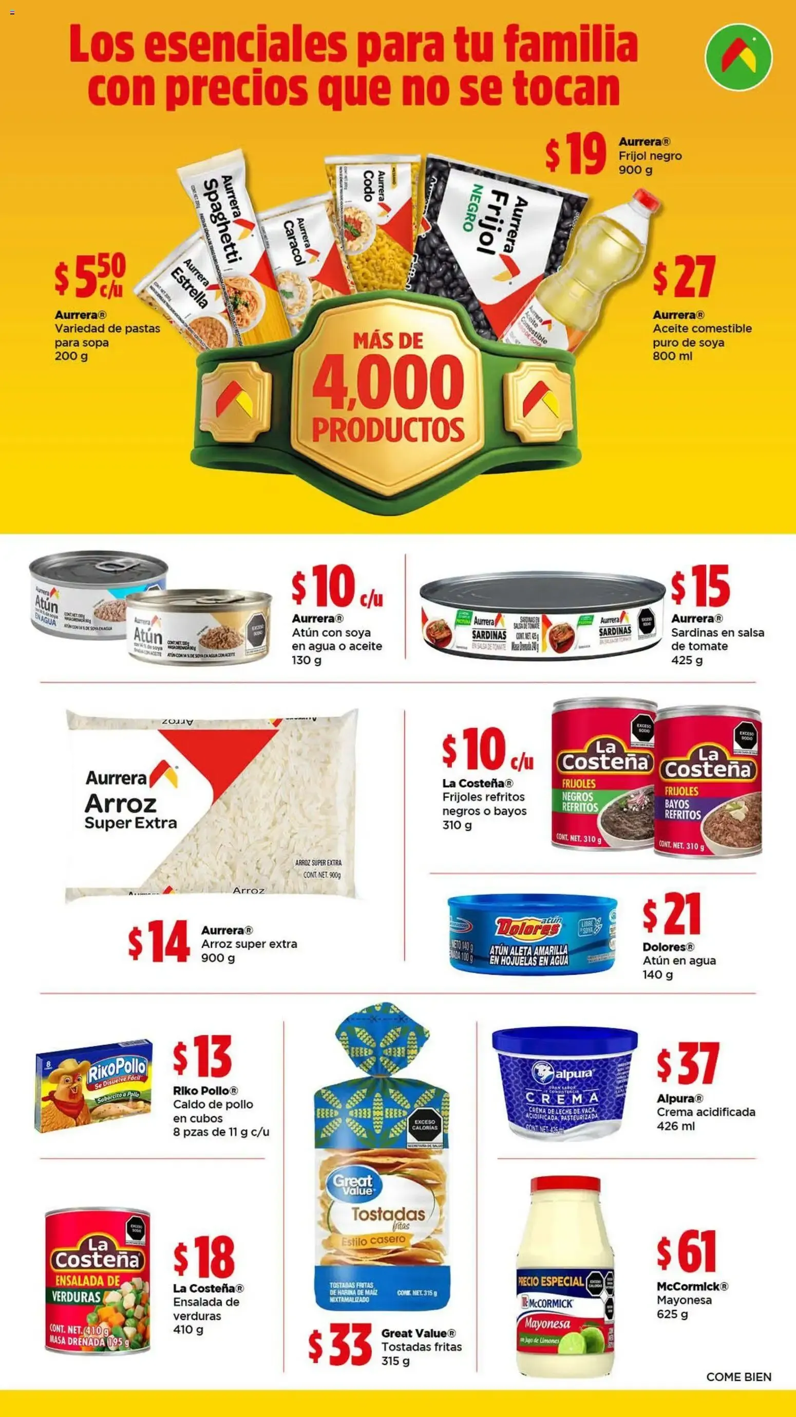 Catálogo de Bodega Aurrerá Los esenciales para tu familia con precios que no se tocan (21/09/2026 - 20/11/2026) - catálogo en línea 21 de septiembre al 20 de noviembre 2026 - Pagina 4