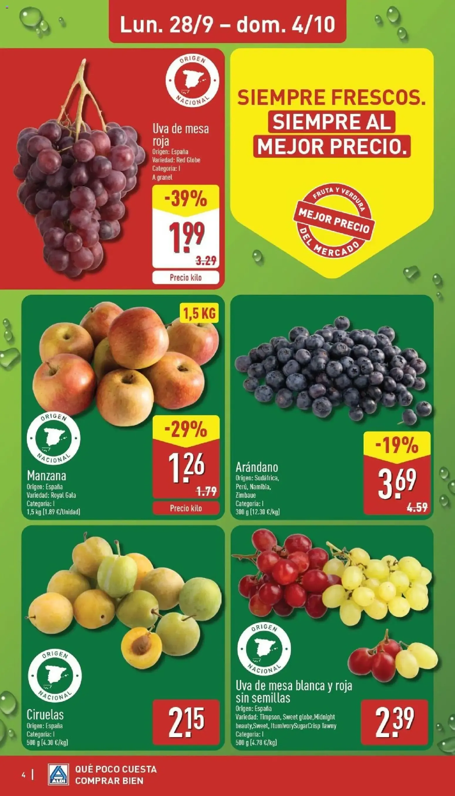 Catálogo de Aldi folleto Península del 28/09/2026 | Catálogo 28 de septiembre al 4 de octubre 2026 - Página 4