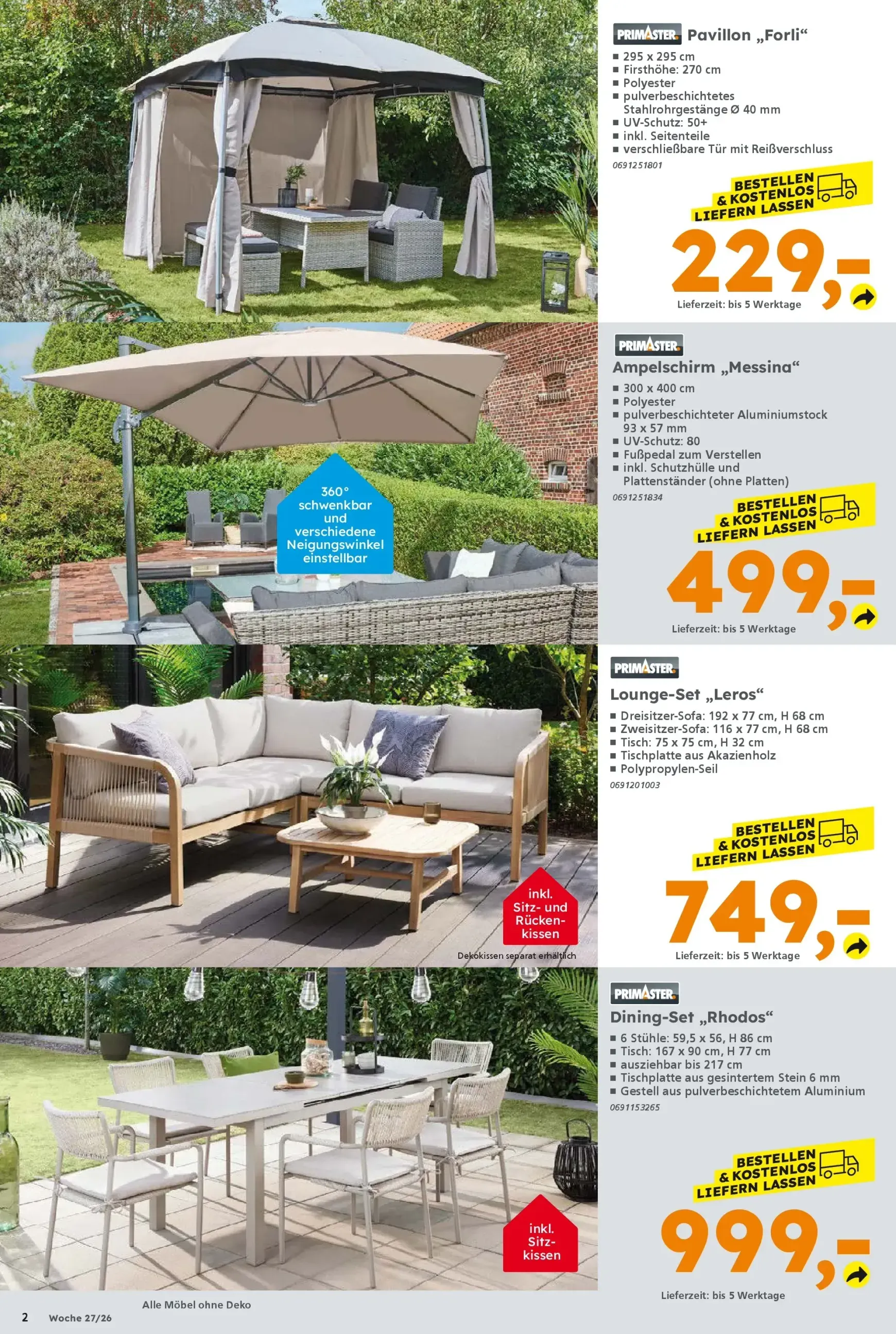 Globus Baumarkt Prospekt – von Montag 29.06.2026 bis Samstag 04.07.2026 von 29. Juni bis 4. Juli 2026 - Prospekt seite 2