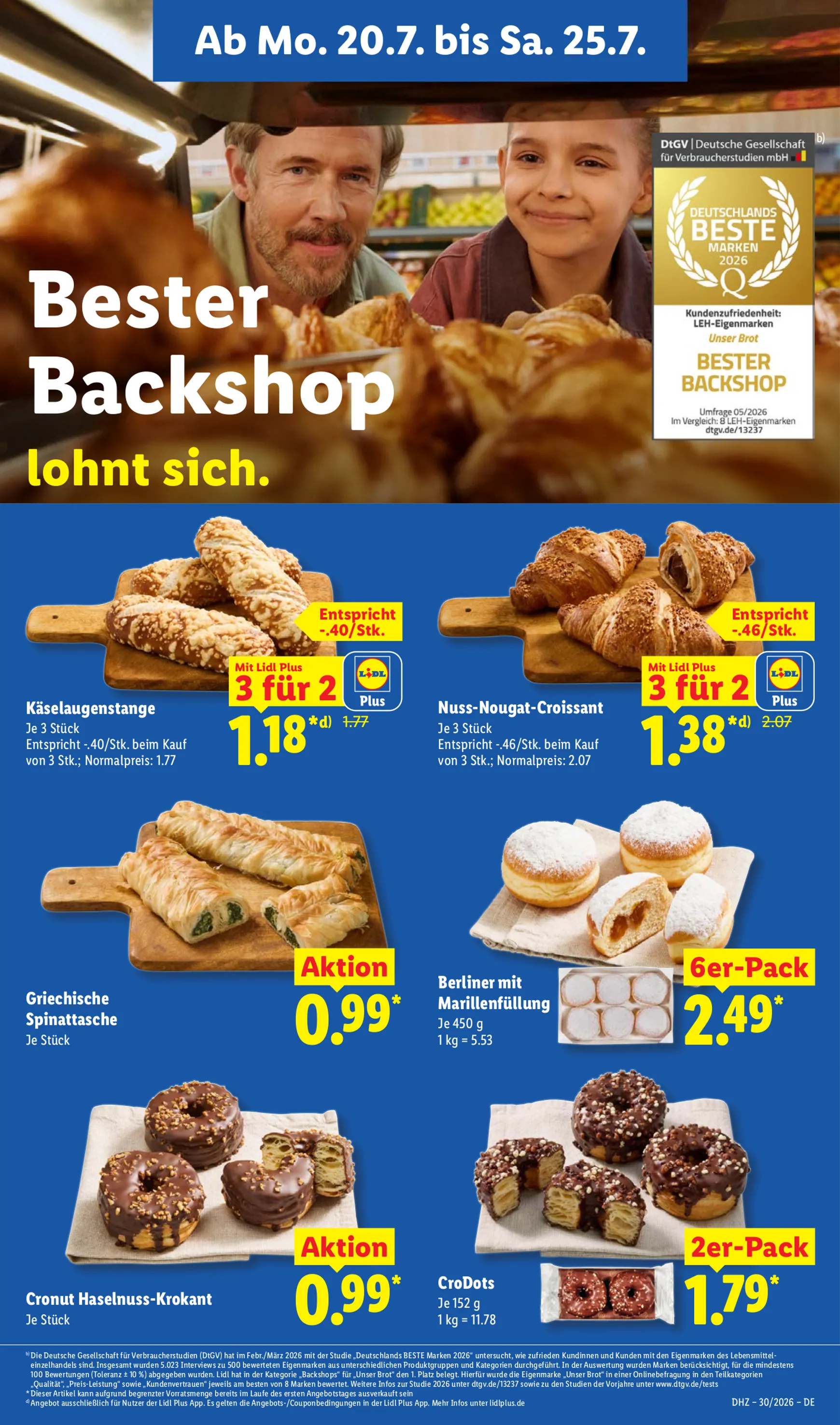 Lidl: Sparen beim Preisführer von 20. Juli bis 25. Juli 2026 - Prospekt seite 22