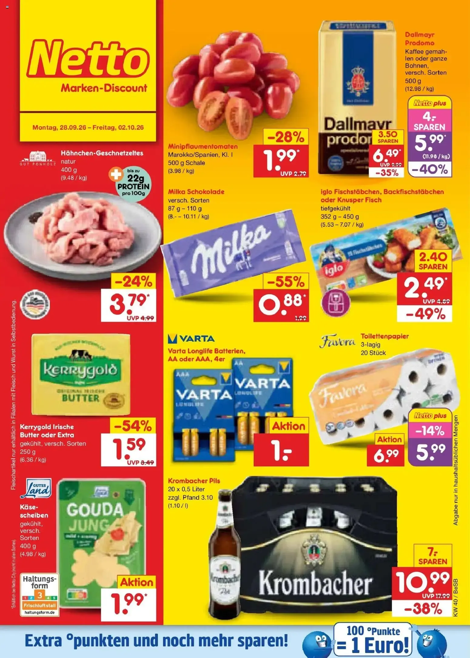 Netto Marken-Discount Prospekt Kremmen (ab 28.09.2026) » Angebote von 28. September bis 2. Oktober 2026 - Prospekt seite 1