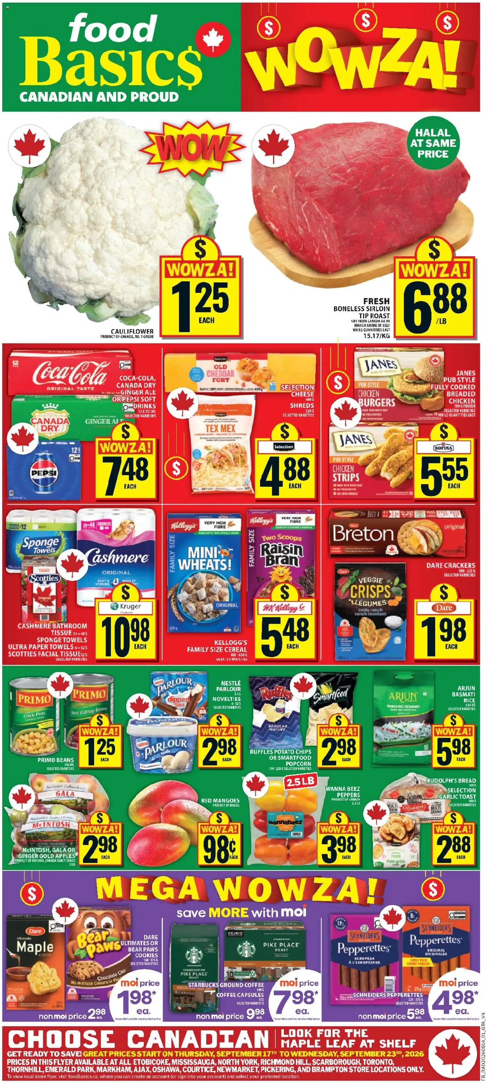 Food Basics weekly flyer / circulaire from Sep 17, 2026 > weekly specials & deals