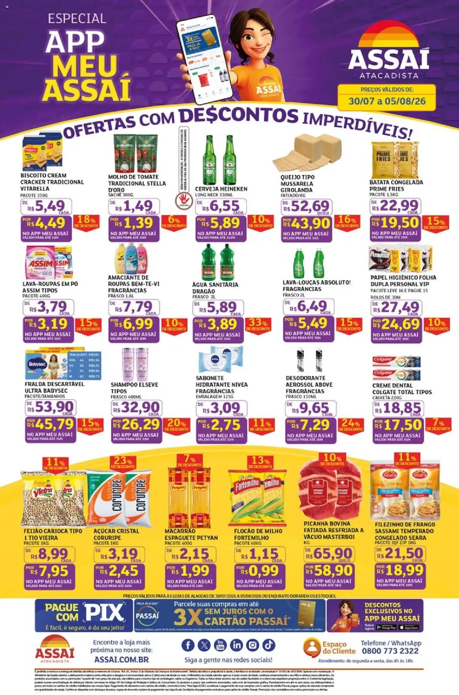 Encarte de Assaí Atacadista ofertas - AL de 30/07/2026 | Promoções Online 30 de julho até 5 de agosto 2026 - Pagina 1