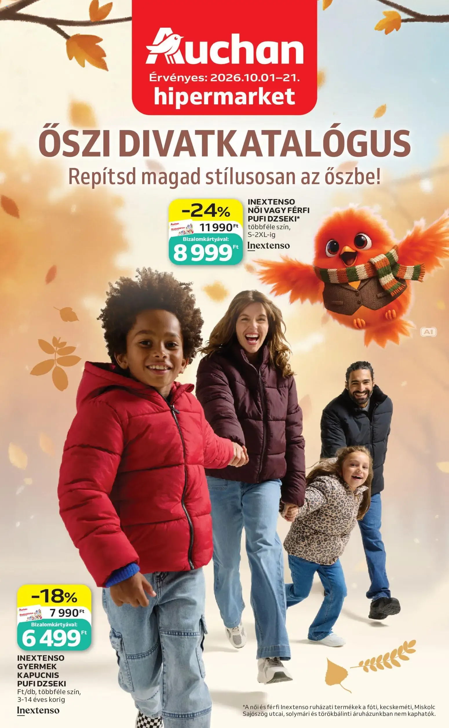 Katalógus Auchan ŐSZI DIVATKATALÓGUS október 1.-tól október 21.-ig 2026. - Oldal 1