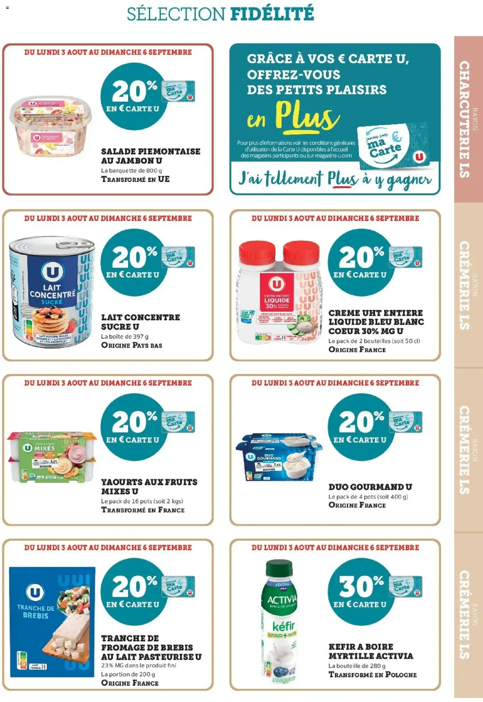 Super U - Ma sélection Carte U Aout à partir du 03/08/2026 - promo en ligne du 3 août au 6 septembre 2026 - Catalogue page 5