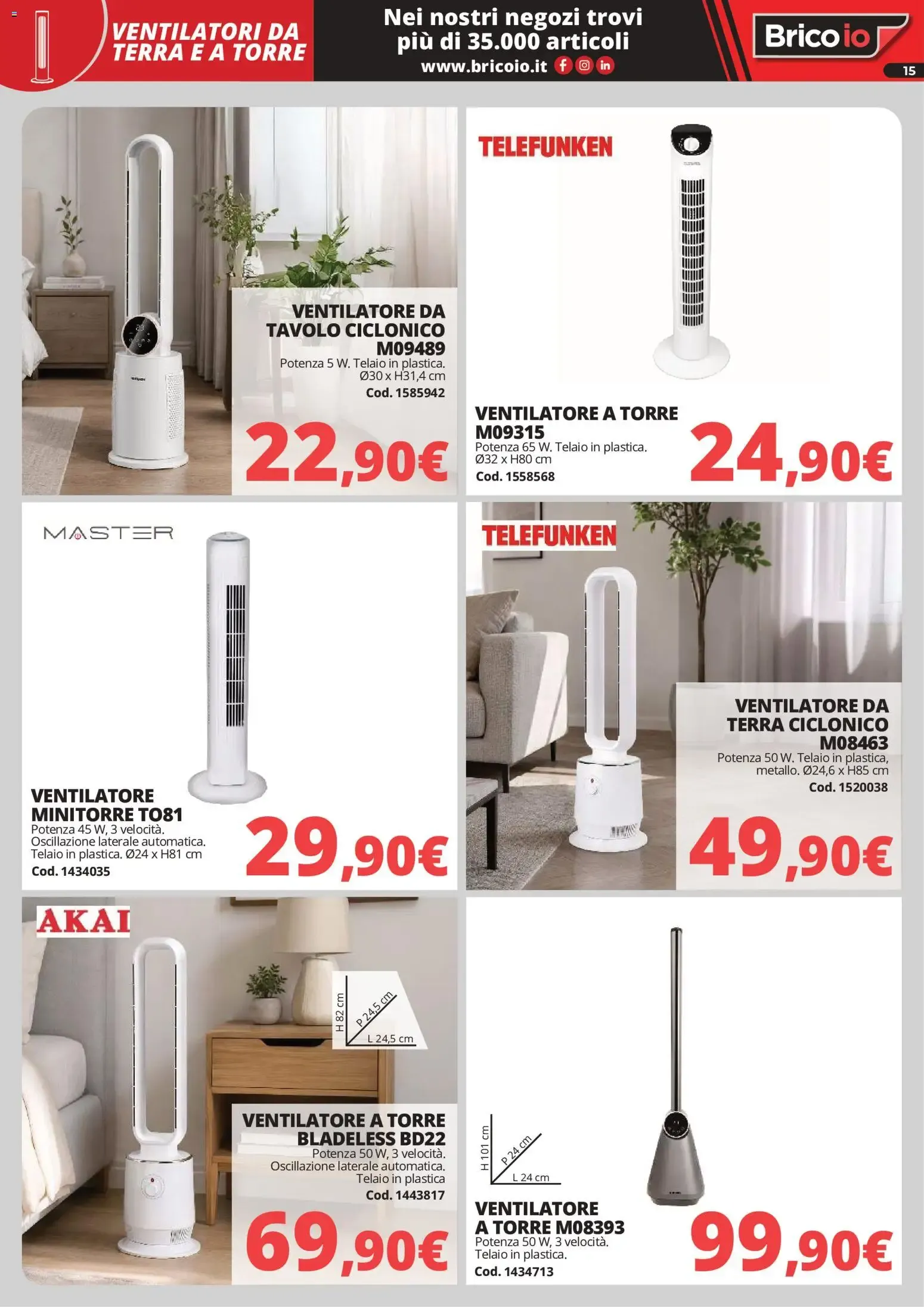 Nuovo Brico io volantino Refrigerazione dal 28/05/2026 > offerte anteprima 🛍️ da 28 maggio a 6 settembre di 2026 - Pagina del volantino 15