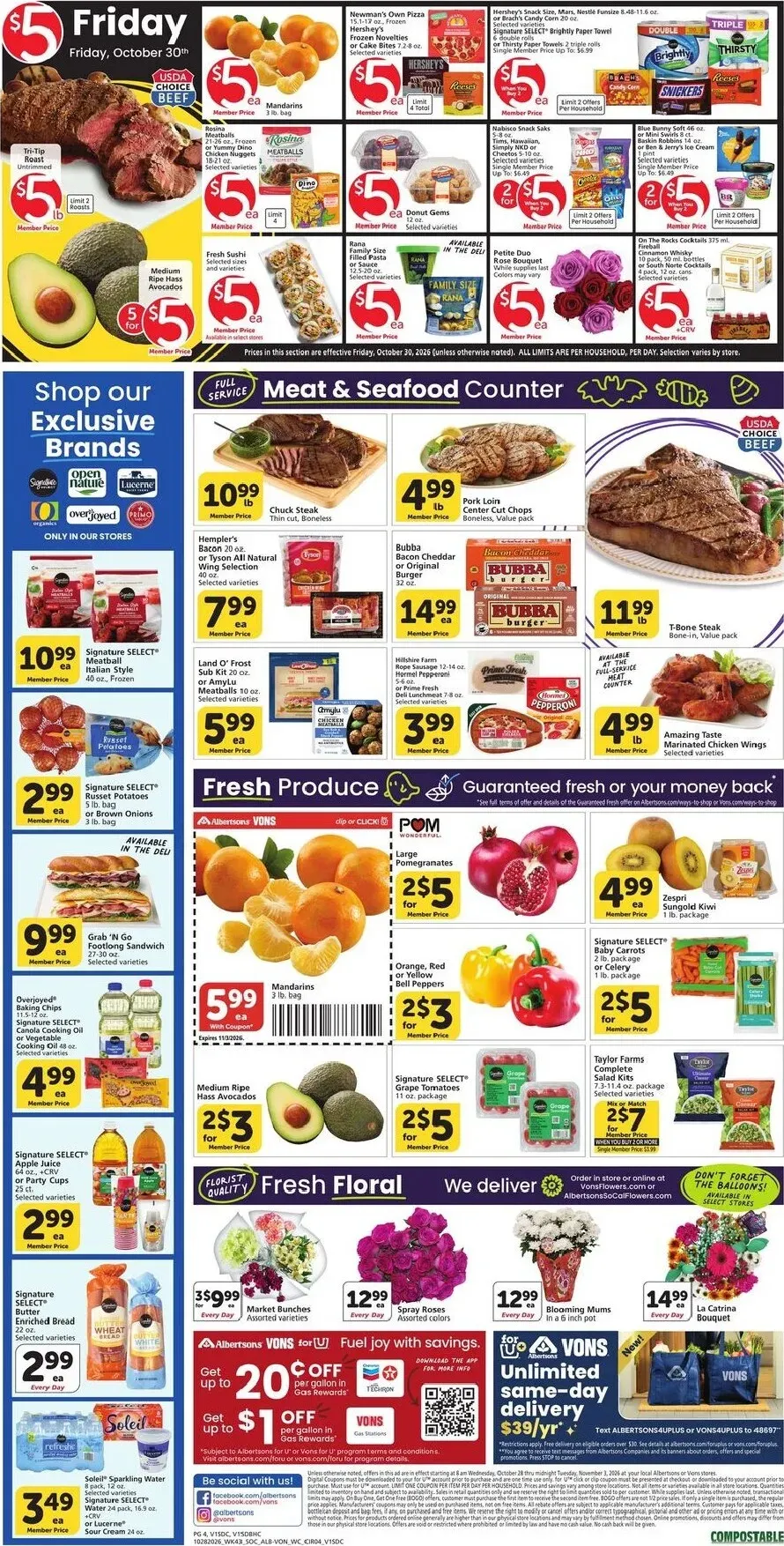 Weekly ad Albertsons Vons - Happy Halloween Deals from October 28 to November 3 2026 - Page 5