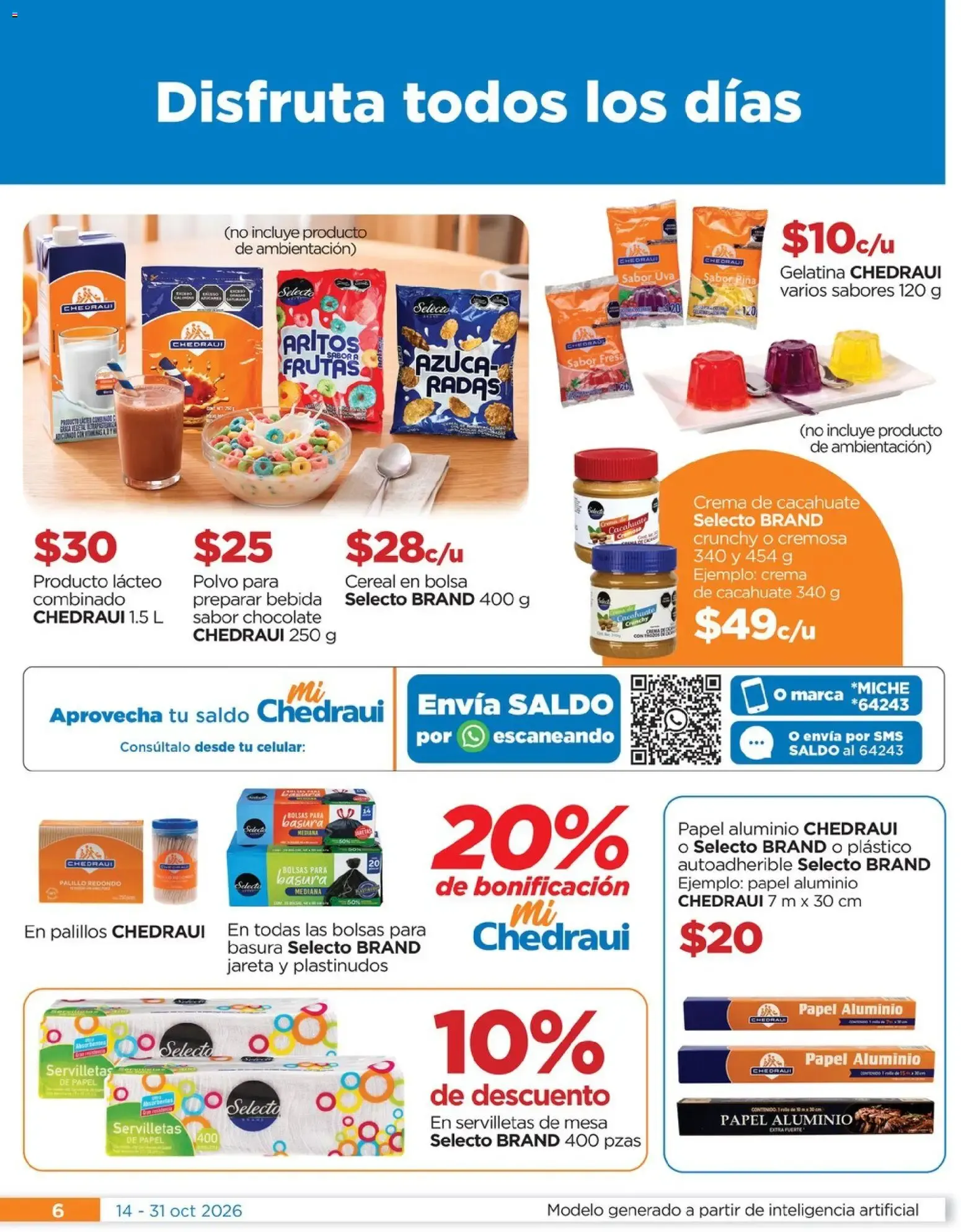 Catálogo de Chedraui folleto Nuestras marcas propias calidad y variedad que cuesta menos (14/10/2026 - 31/10/2026) - catálogo en línea 14 de octubre al 31 de octubre 2026 - Pagina 6