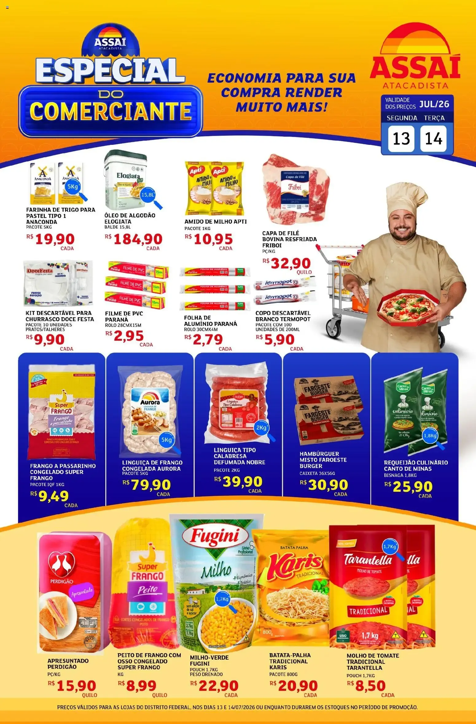 Encarte de Assaí Atacadista ofertas - DF de 13/07/2026 | Promoções Online 13 de julho até 14 de julho 2026 - Pagina 1
