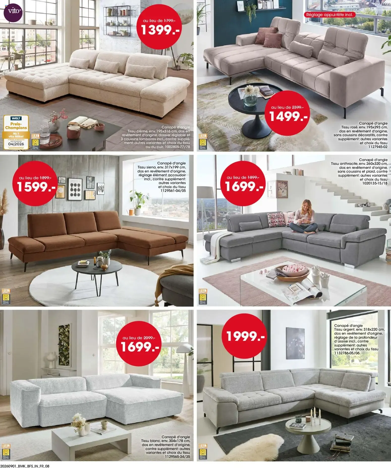 Möbel Martin: Salon de la Cuisine y Salon del Mueble Rembourré du 1 septembre au 30 septembre 2026 - Catalogue page 8
