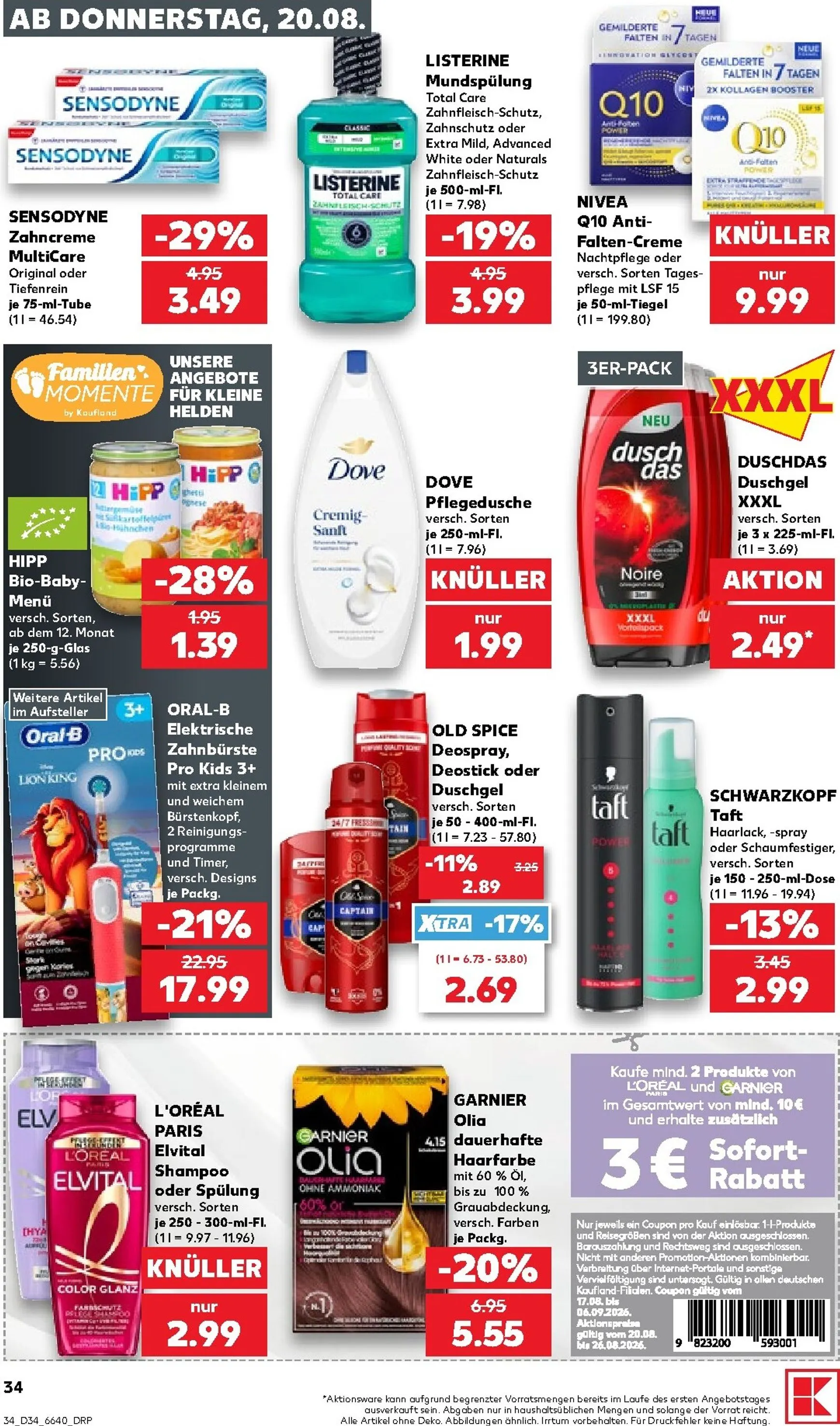 Kaufland Prospekt nächste Woche – von Donnerstag 20.08.2026 bis Mittwoch 26.08.2026 von 20. August bis 26. August 2026 - Prospekt seite 34