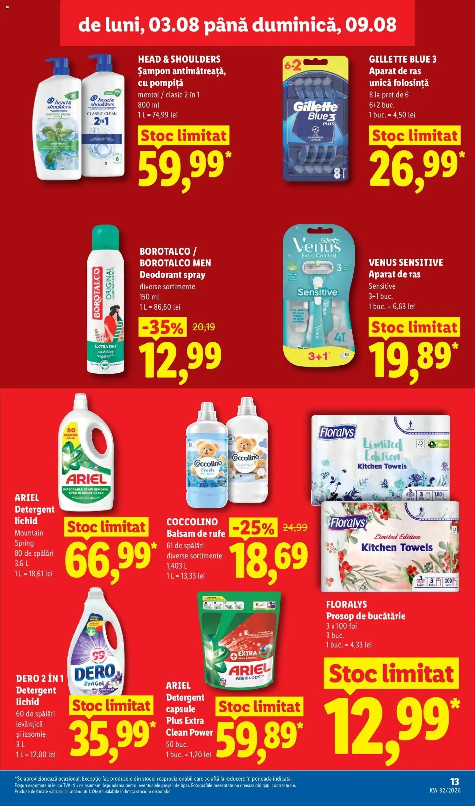 Catalog Catalog LIDL 03.08.2026 - Oferta și Revista online de la 3 august până la 9 august 2026 - Revista Pagina 13