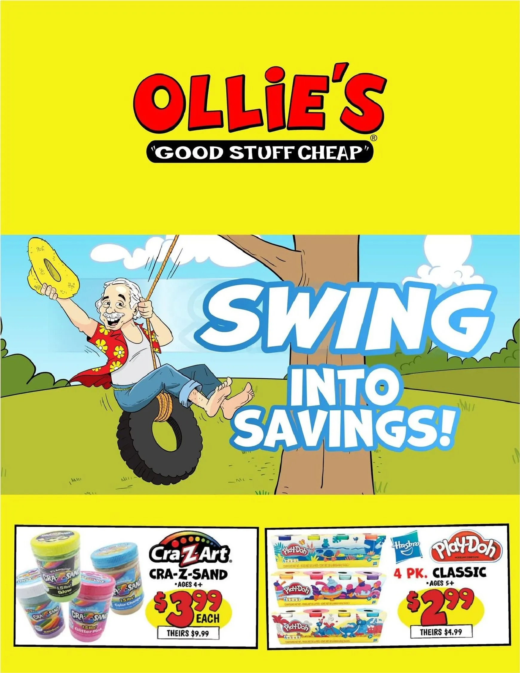Weekly ad Ollie's - Swing into Savings! from August 7 to August 13 2026 - Page 1