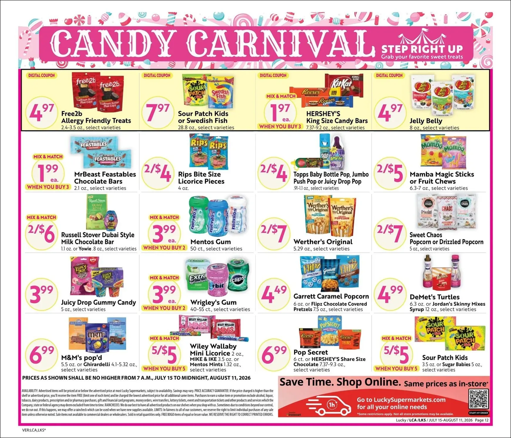 Weekly promotion Lucky Steals & Deals spanning from July 15 to August 11 2026 - Page 12 for Catalogue 365