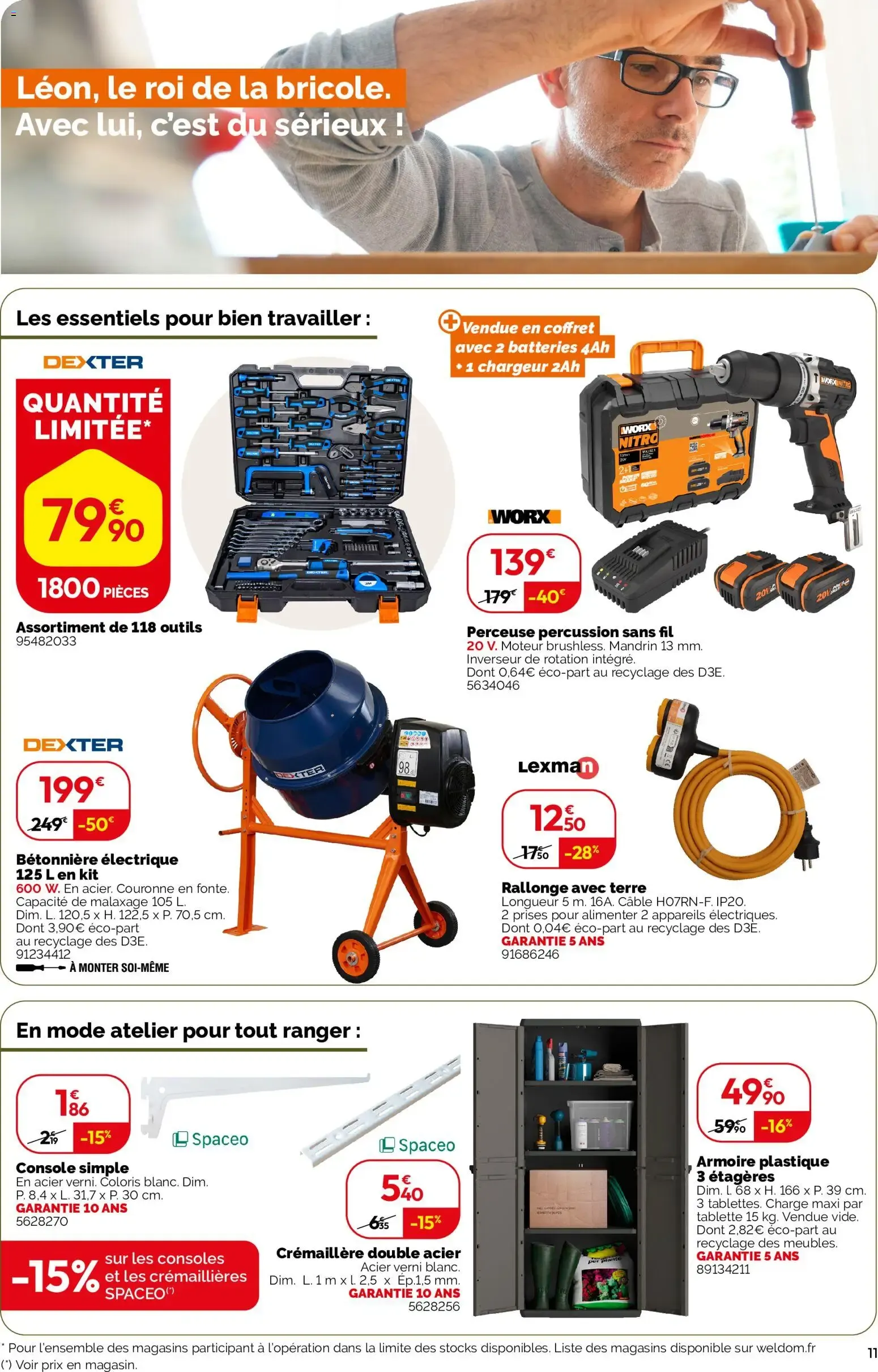 Weldom catalogue à partir du 22/07/2026 - promo en ligne du 22 juillet au 18 août 2026 - Catalogue page 11