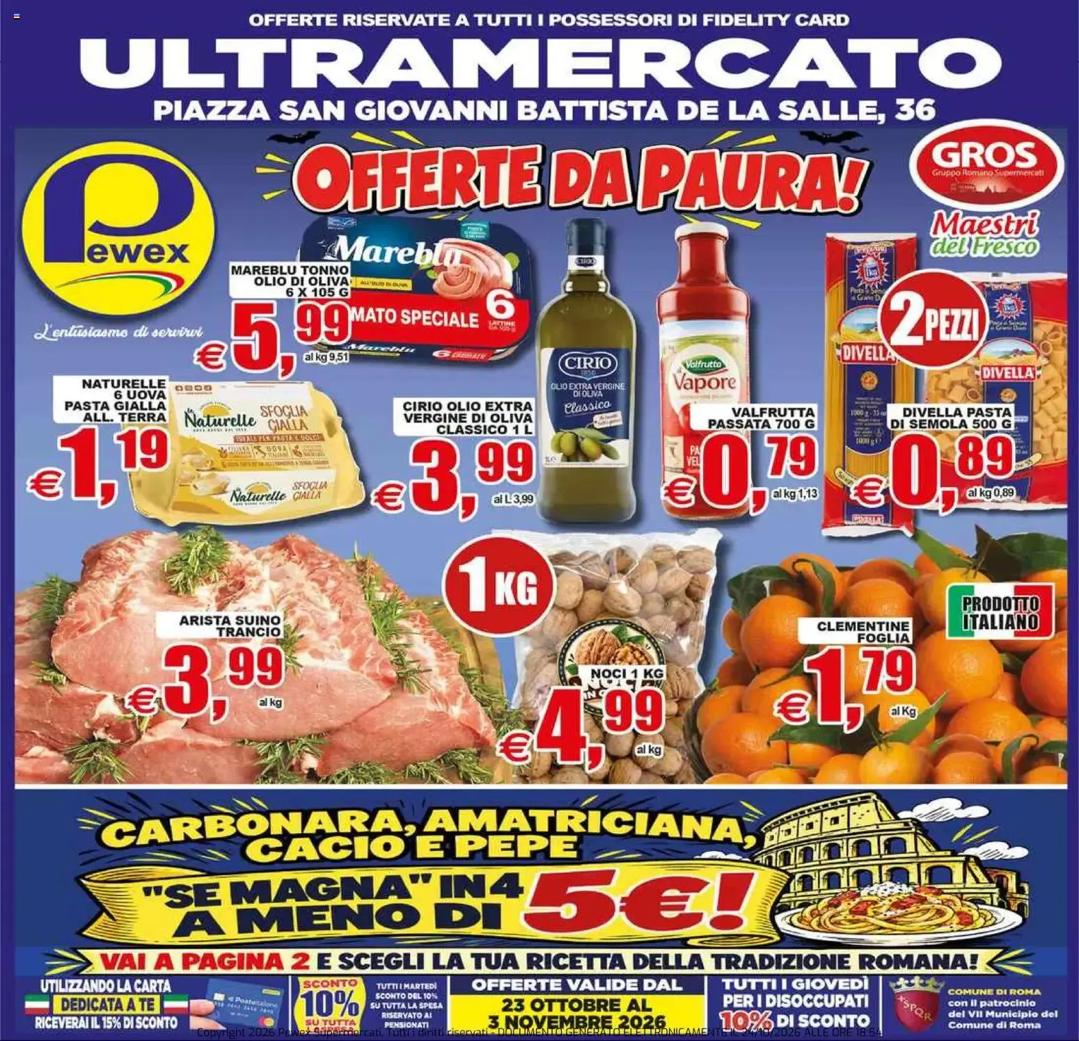 Nuovo Pewex volantino Ultramercato Irnerio dal 23/10/2026 > offerte anteprima 🛍️
